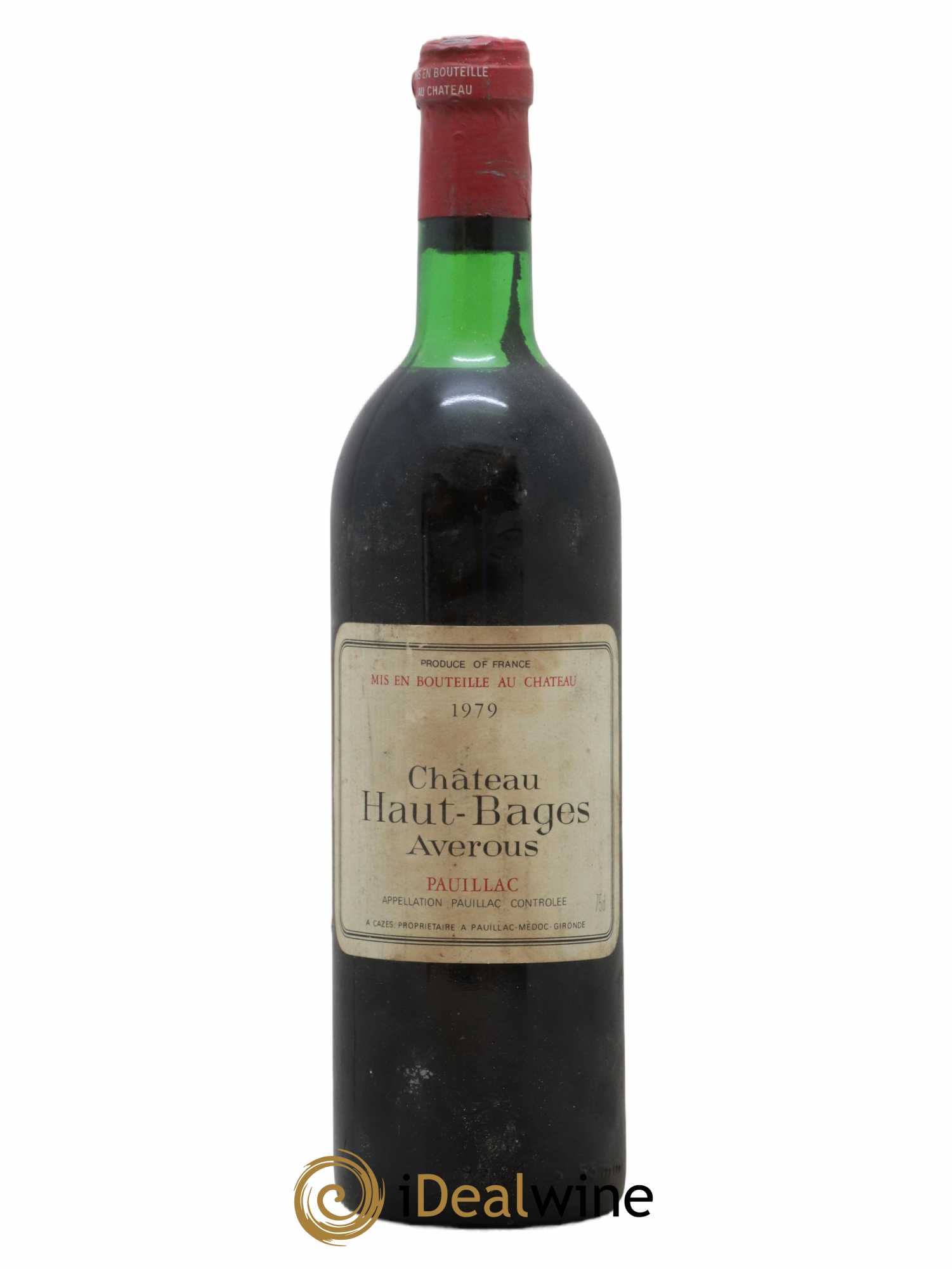 Château Haut Bages Averous Cru Bourgeois 1979 - Lot de 1 bouteille - 0