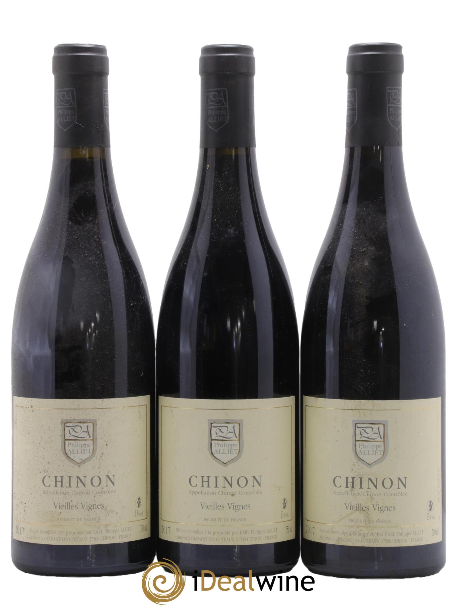 Chinon Vieilles Vignes Philippe Alliet 2017 - Lotto di 3 bottiglie - 0