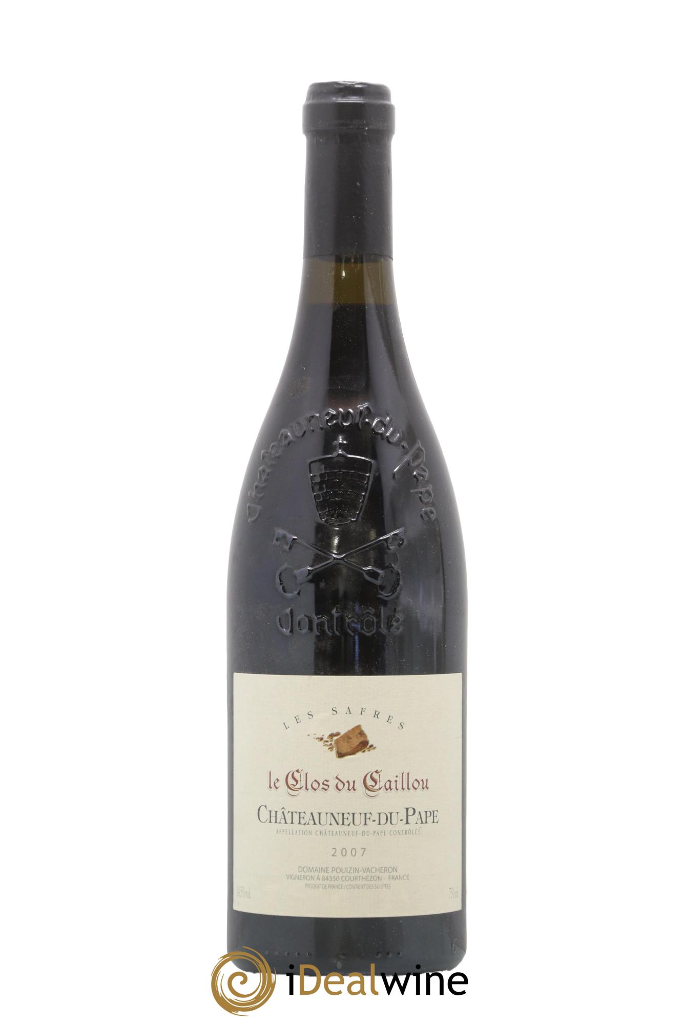 Châteauneuf-du-Pape Le Clos du Caillou Les Safres Sylvie Vacheron 2007 - Lot of 1 bottle - 0
