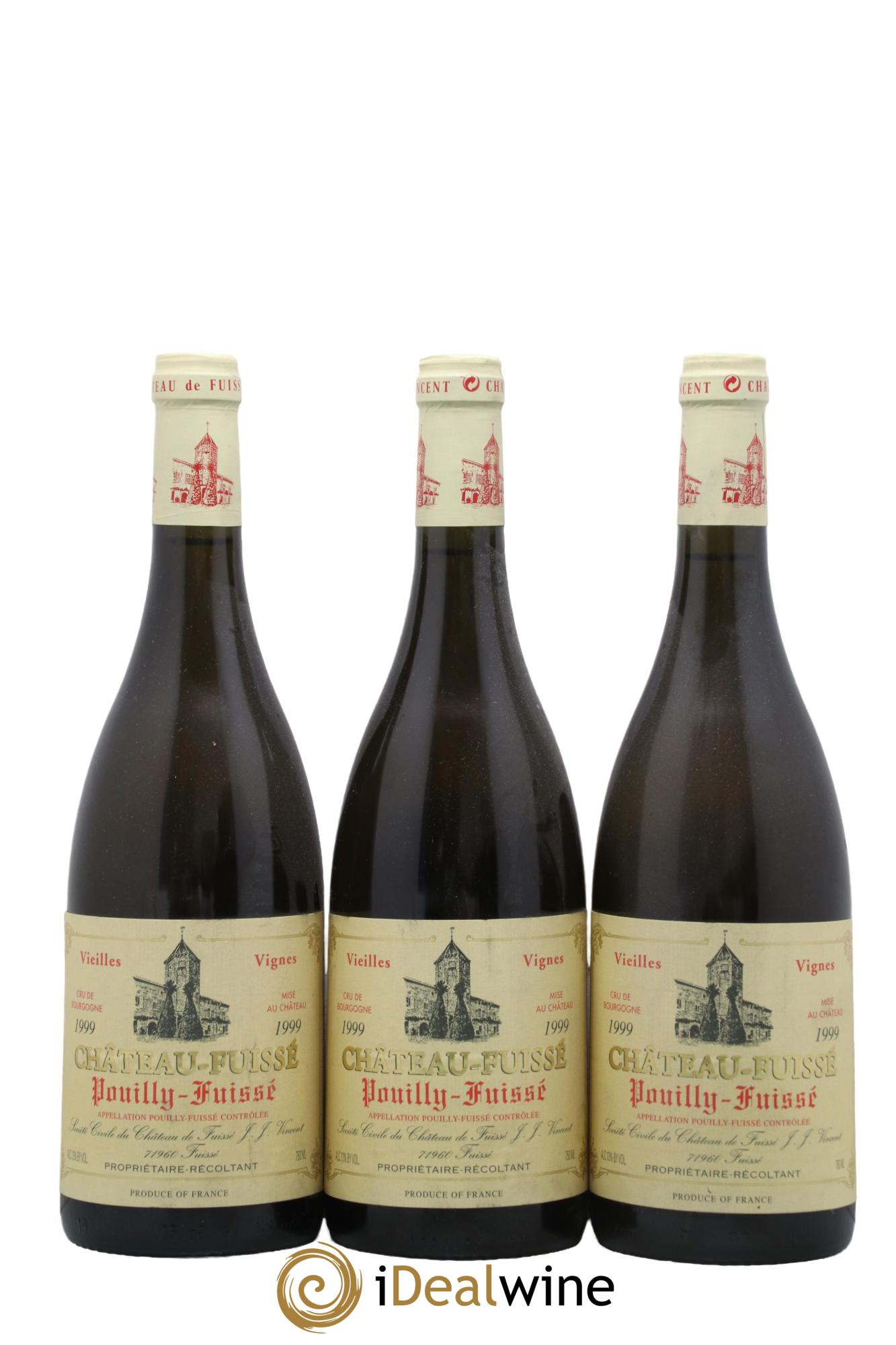 Pouilly-Fuissé Vieilles Vignes Château Fuissé 1999 - Lot de 3 bouteilles - 0