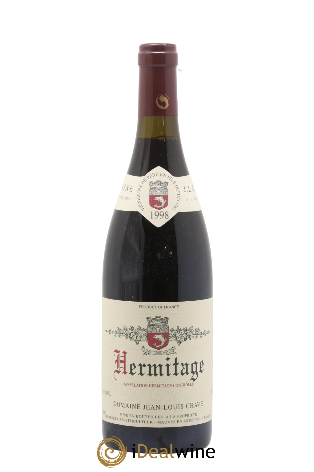 Hermitage Jean-Louis Chave 1998 - Lot de 1 bouteille - 0