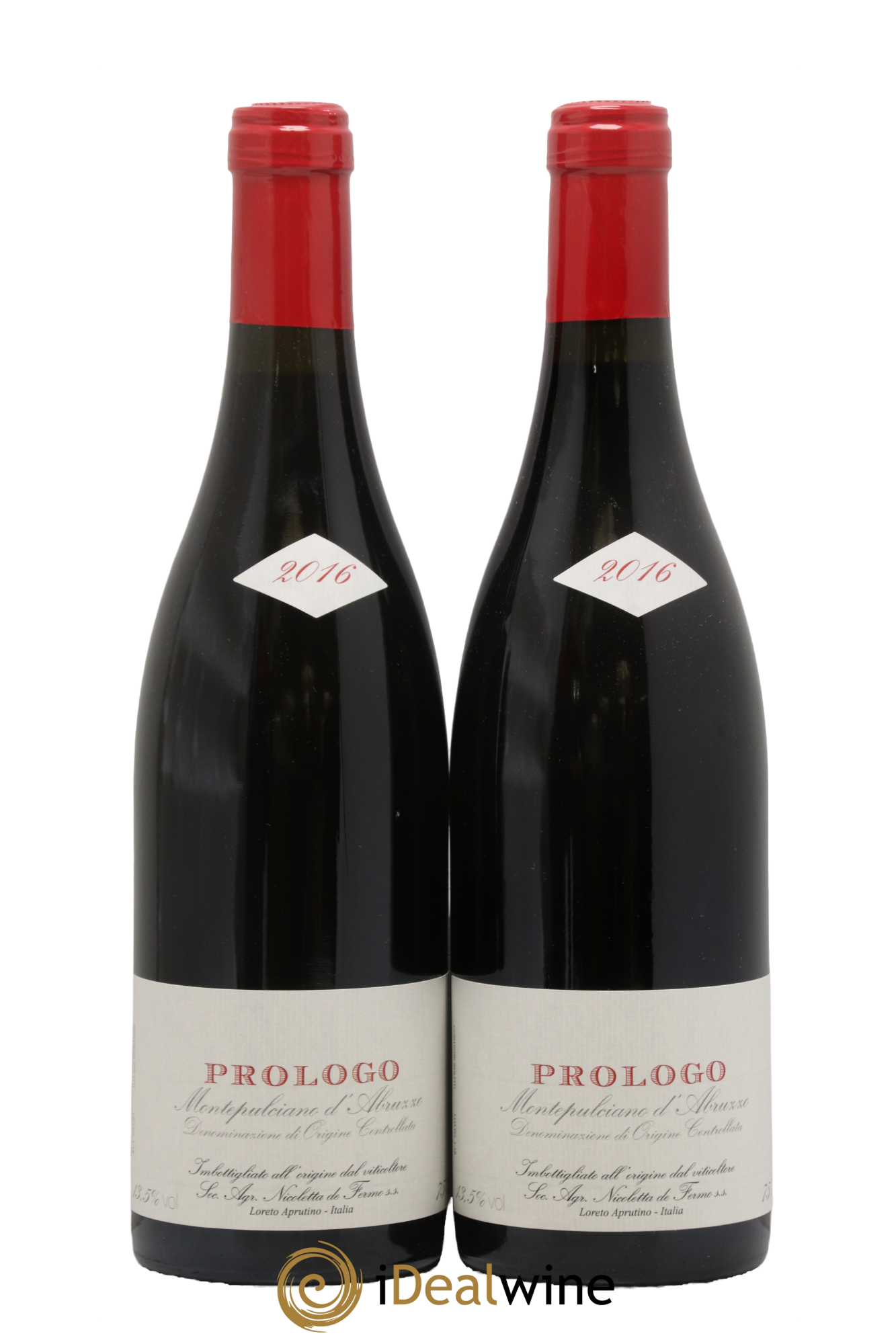Montepulciano d'Abruzzo Prologo De Fermo 2016 - Lot of 2 bottles - 0