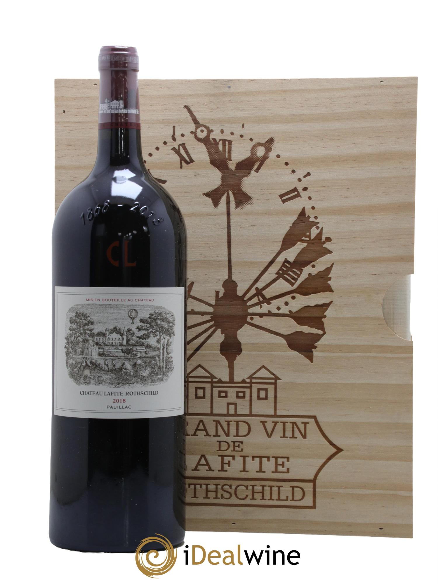 Coffret Almanach Château Lafite Rothschild 150 ans 1er Grand Cru Classé 2018 - Lot de 1 magnum - 0