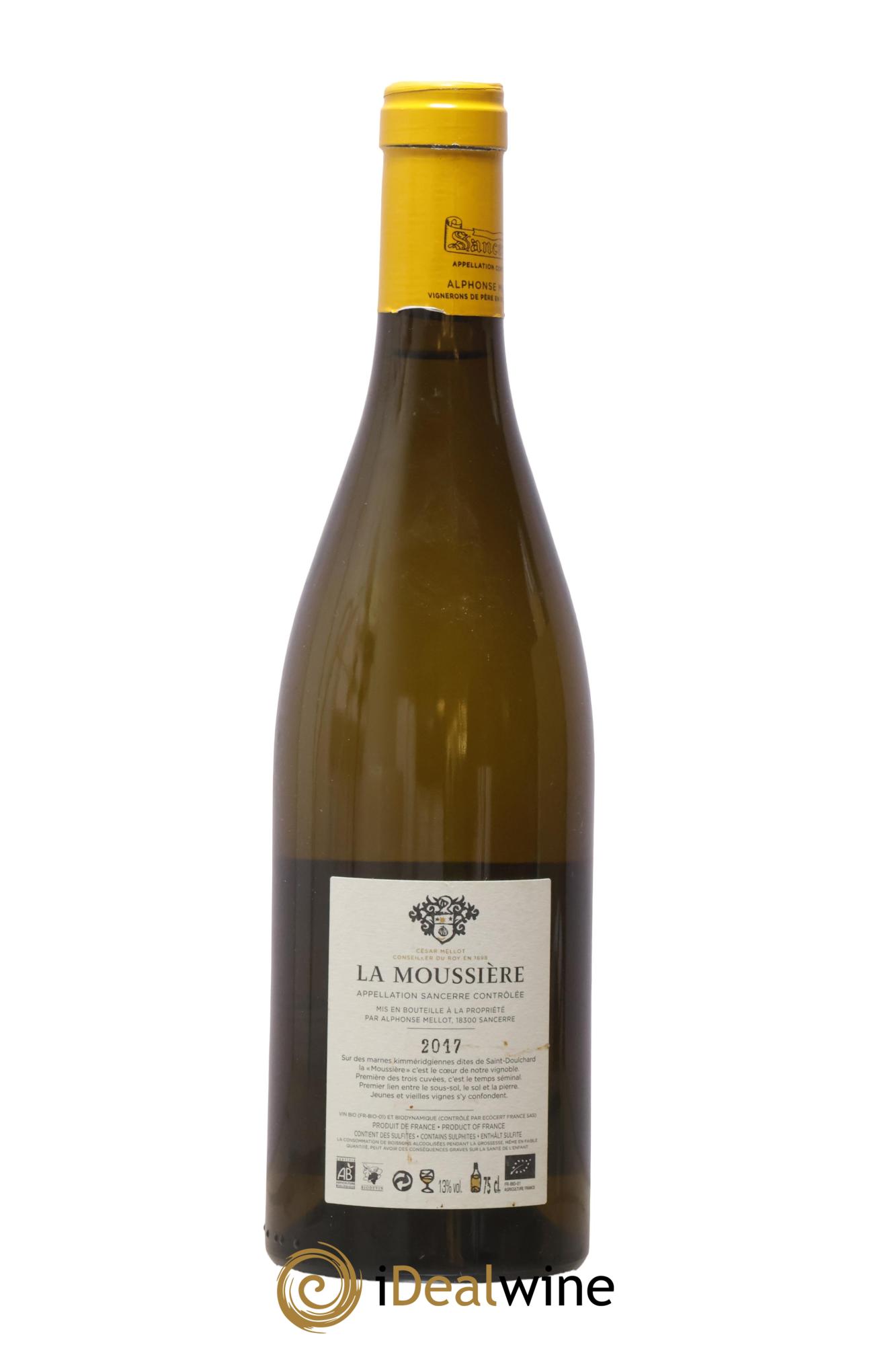 Sancerre La Moussière Alphonse Mellot 2017 - Lotto di 1 bottiglia - 1