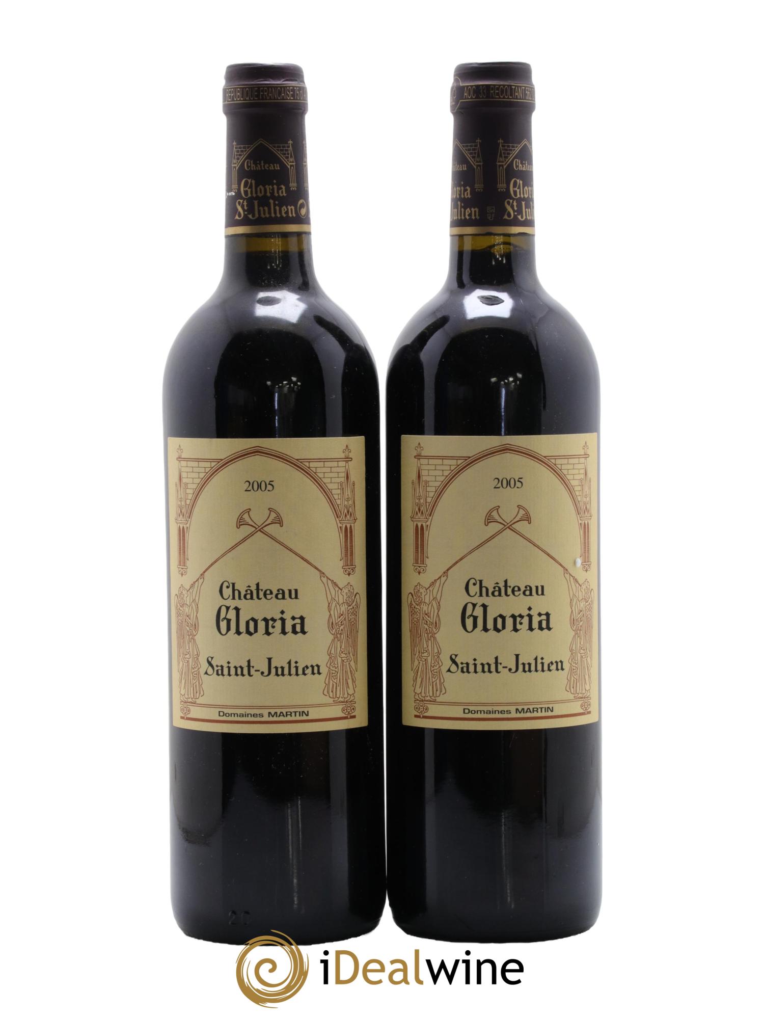 Château Gloria 2005 - Lot de 2 bouteilles - 0