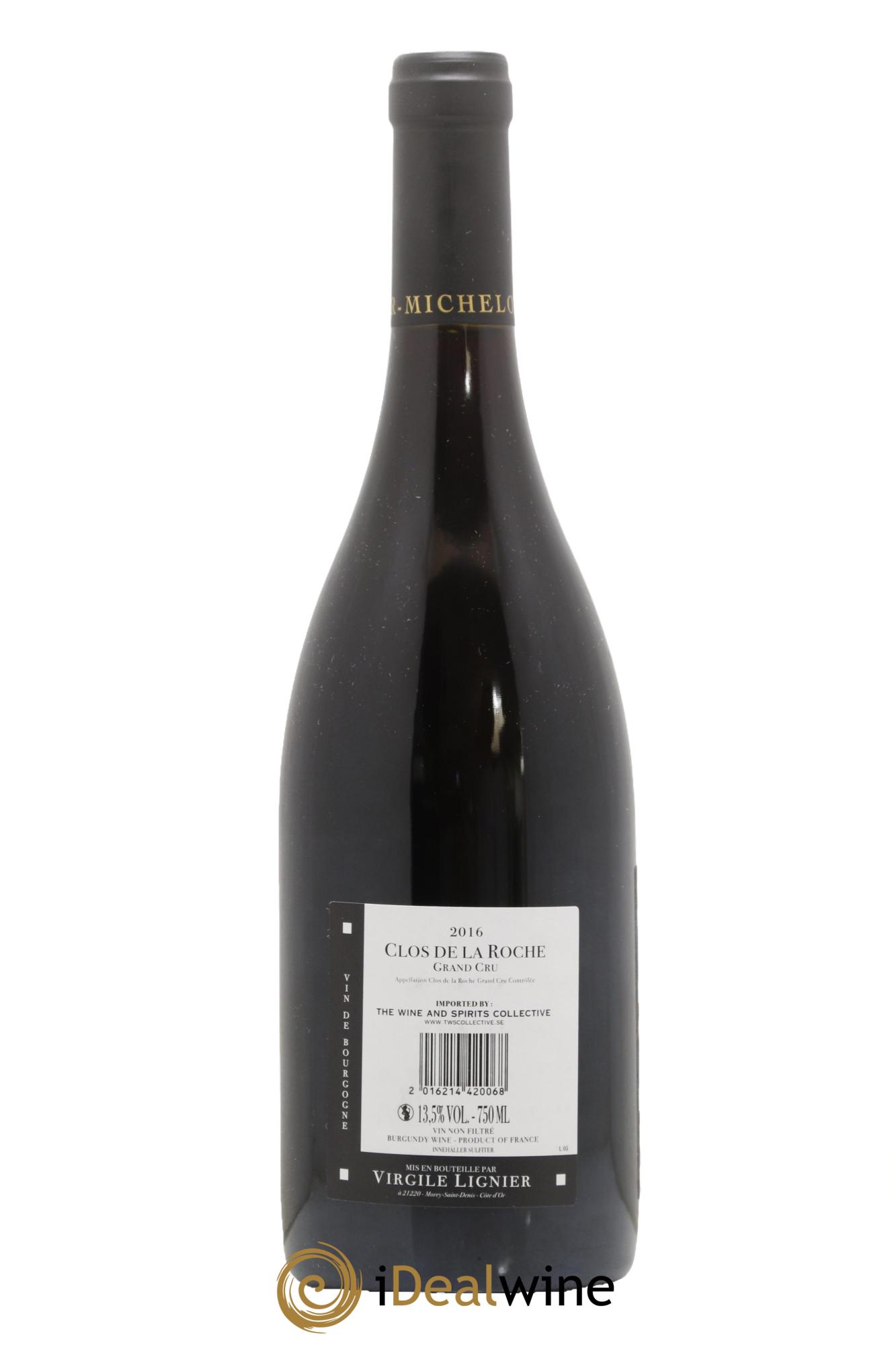 Clos de la Roche Grand Cru Lignier-Michelot (Domaine) 2016 - Lot de 1 bouteille - 1