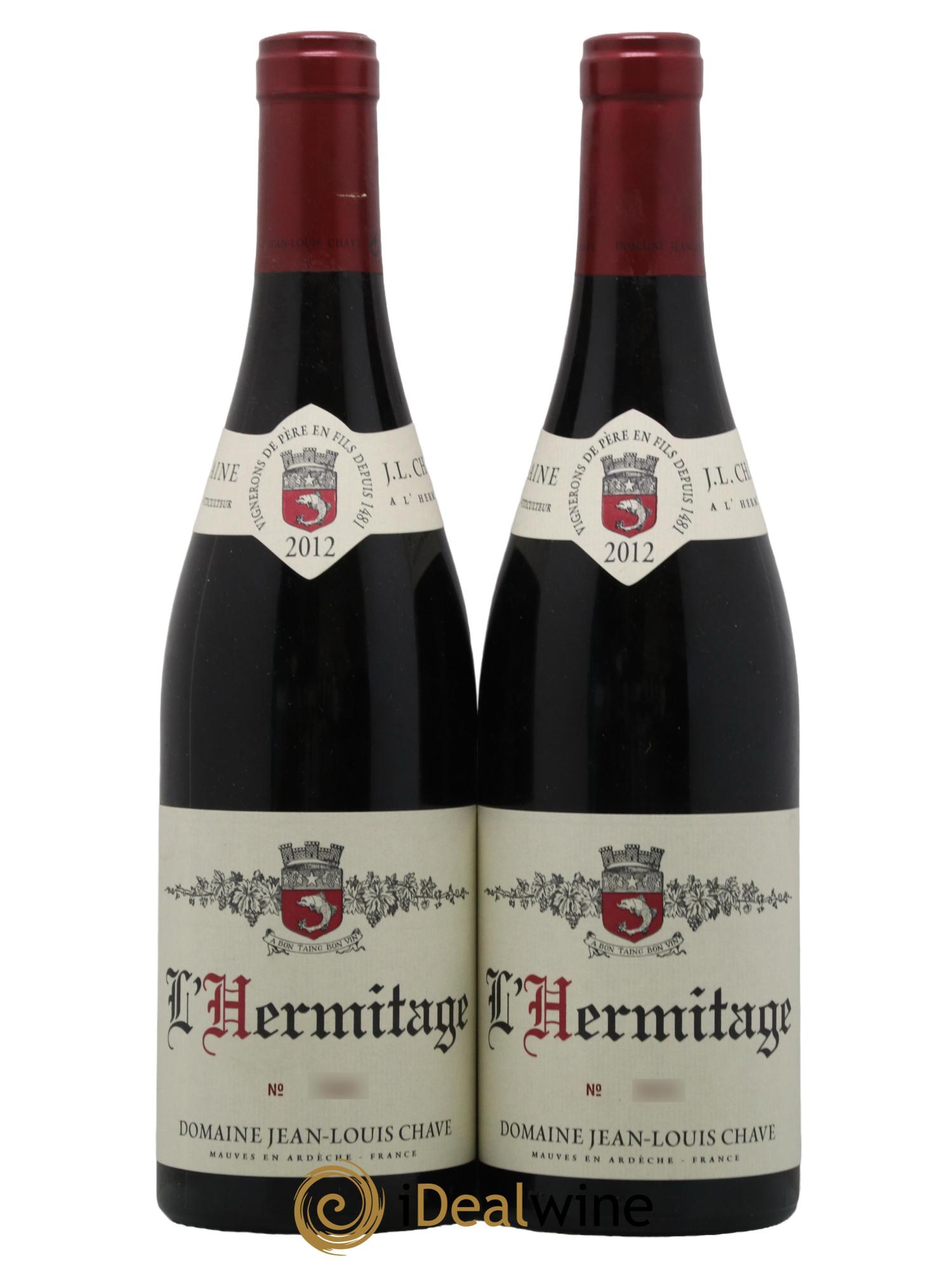 Hermitage Jean-Louis Chave 2012 - Lot de 2 bouteilles - 0