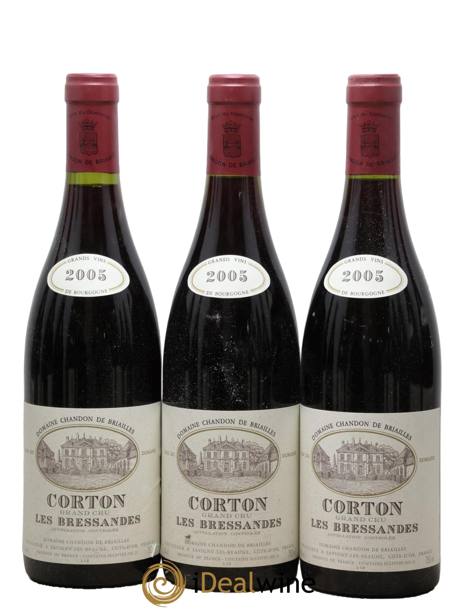 Corton Grand Cru Bressandes Chandon de Briailles 2005 - Lotto di 3 bottiglie - 0