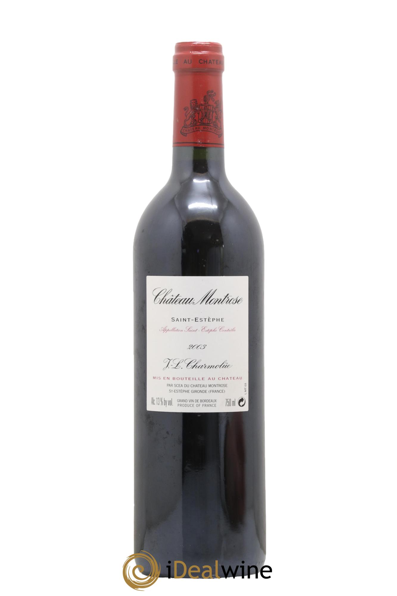 Château Montrose 2ème Grand Cru Classé 2003 - Lot de 1 bouteille - 1