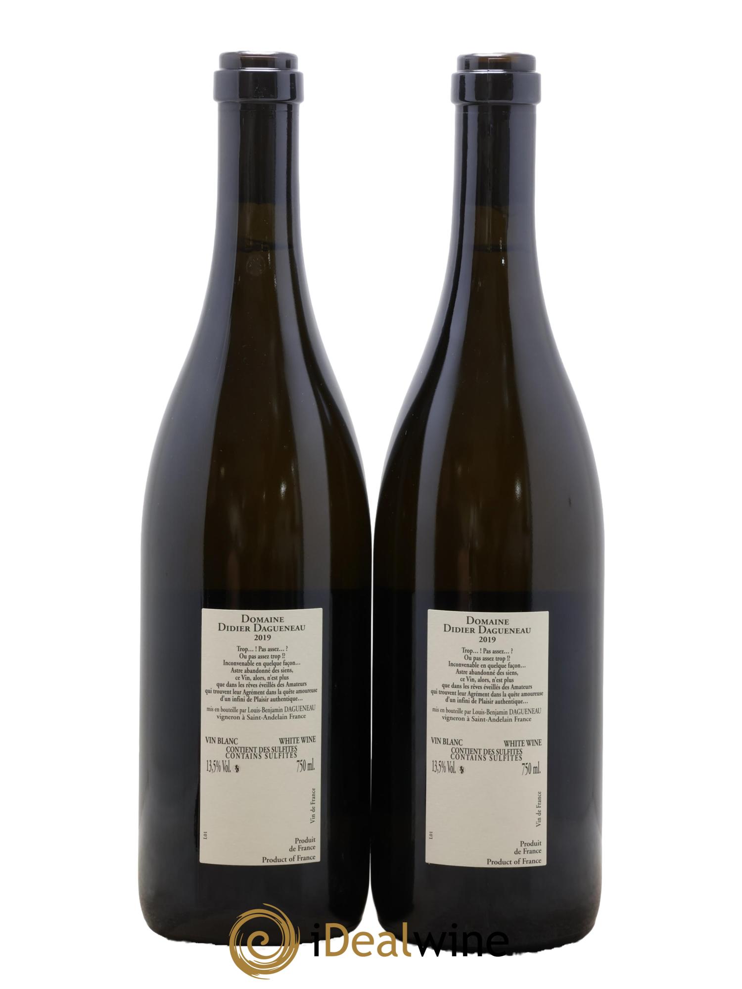 Pouilly-Fumé Buisson Renard Dagueneau (Domaine Didier - Louis-Benjamin) 2019 - Lot de 2 bouteilles - 1