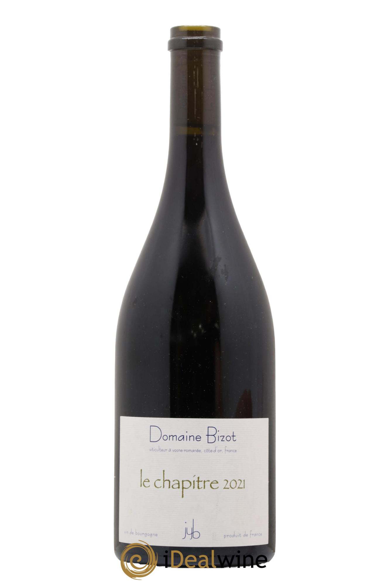 Bourgogne Le Chapitre Bizot (Domaine) 2021 - Posten von 1 Flasche - 0