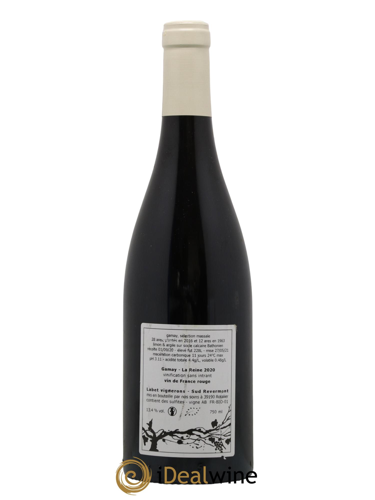 Vin de France Gamay La Reine Labet (Domaine) 2020 - Lot de 1 bouteille - 1