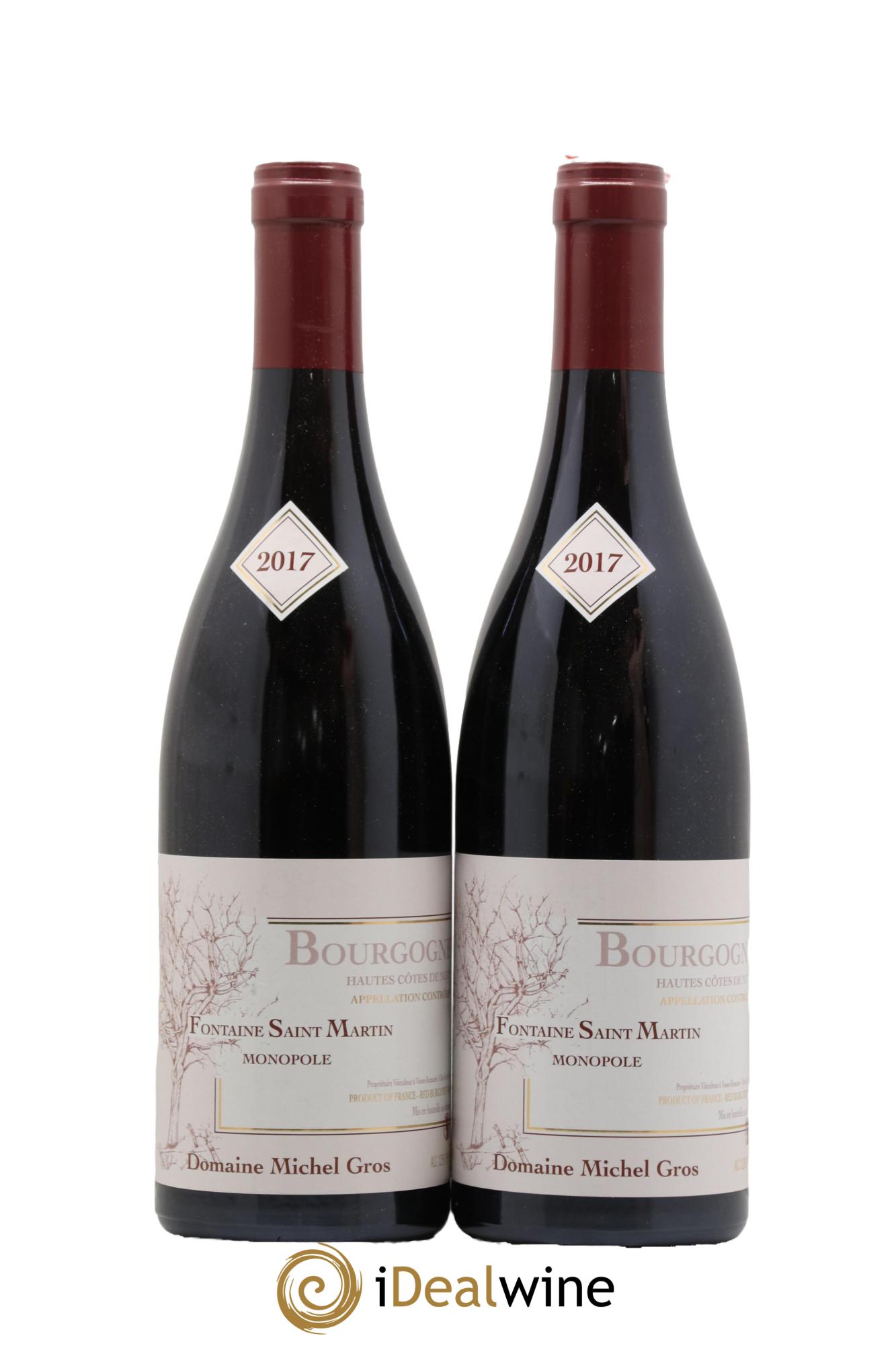 Hautes-Côtes de Nuits Fontaine Saint Martin Domaine Michel Gros 2017 - Lot de 2 bouteilles - 0