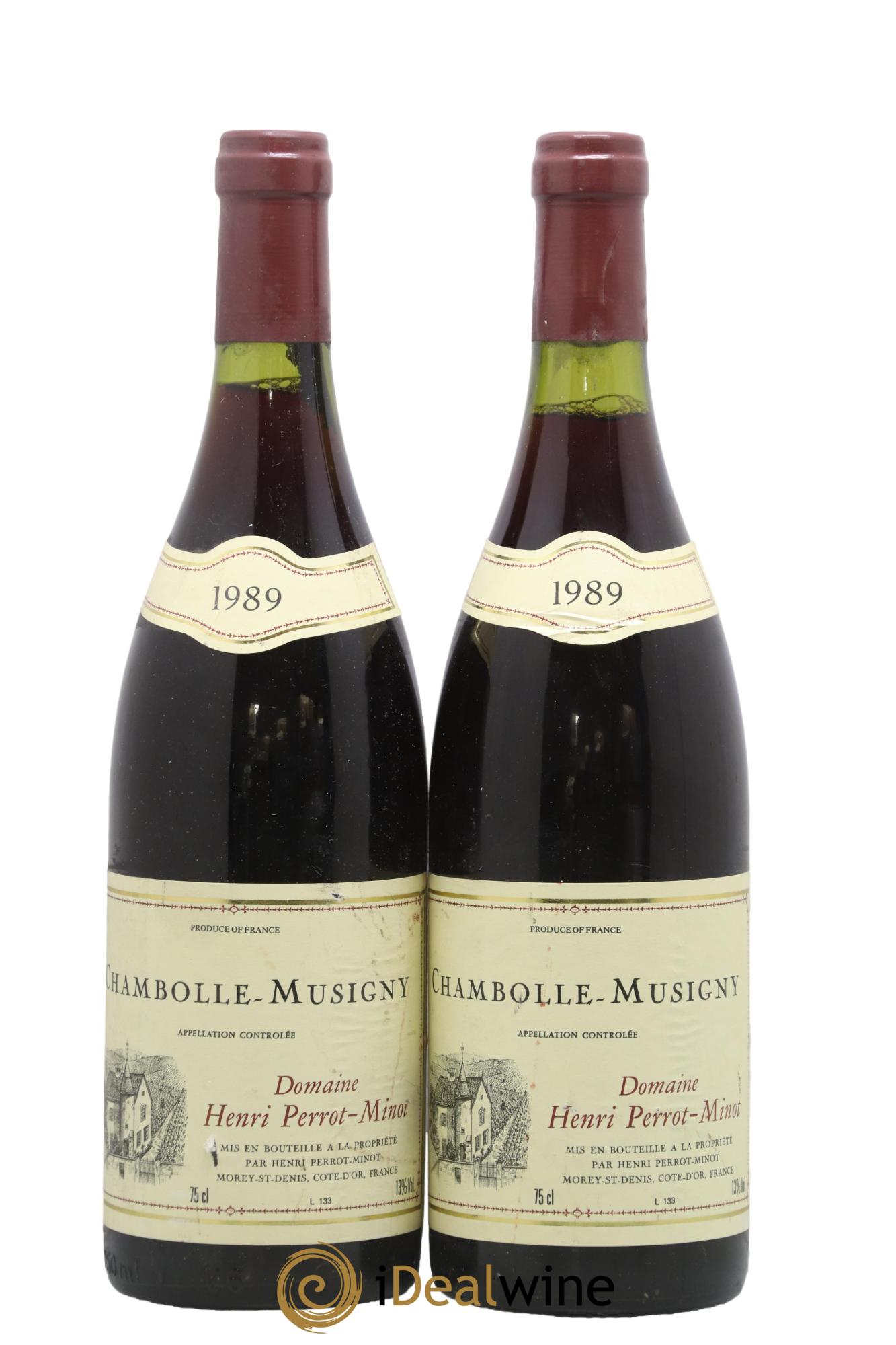 Chambolle-Musigny Perrot-Minot 1989 - Lot de 2 bouteilles - 0