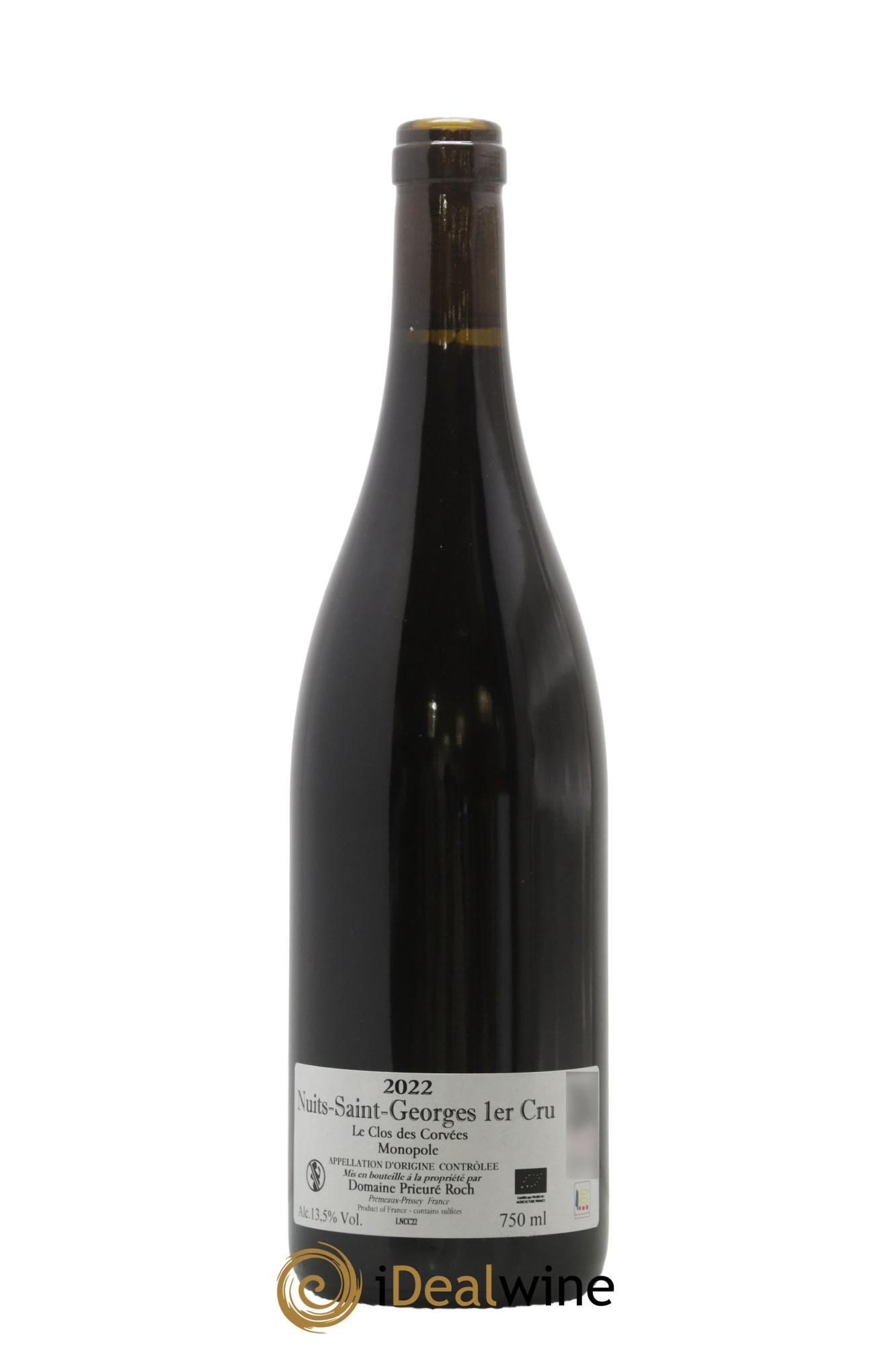 Nuits-Saint-Georges 1er Cru Le Clos des Corvées Prieuré Roch 2022 - Lot of 1 bottle - 1