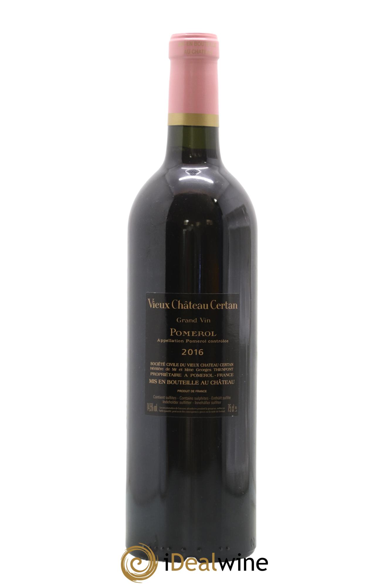 Vieux Château Certan 2016 - Lot de 1 bouteille - 1
