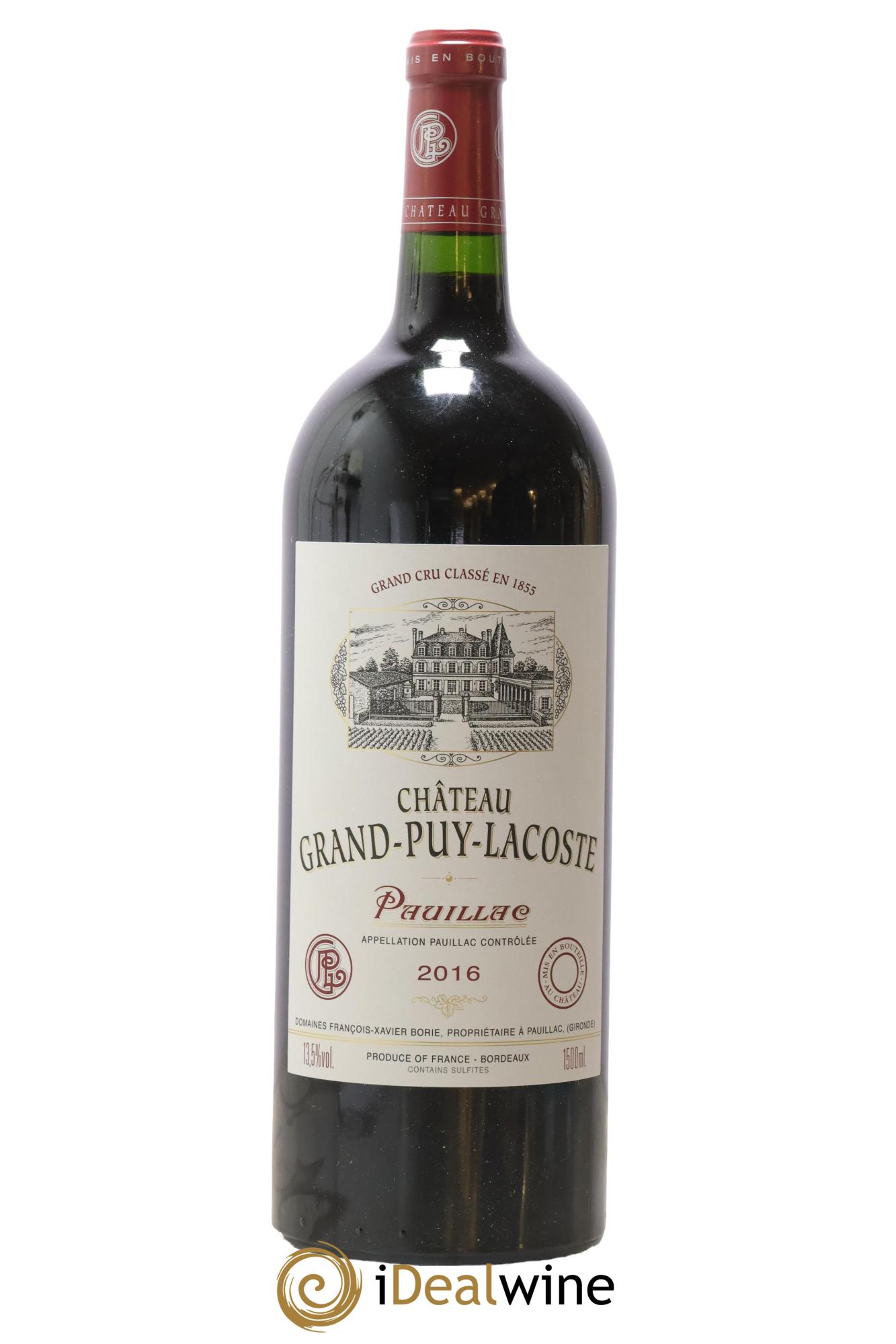 Château Grand Puy Lacoste 5ème Grand Cru Classé 2016 - Lot of 1 magnum - 0