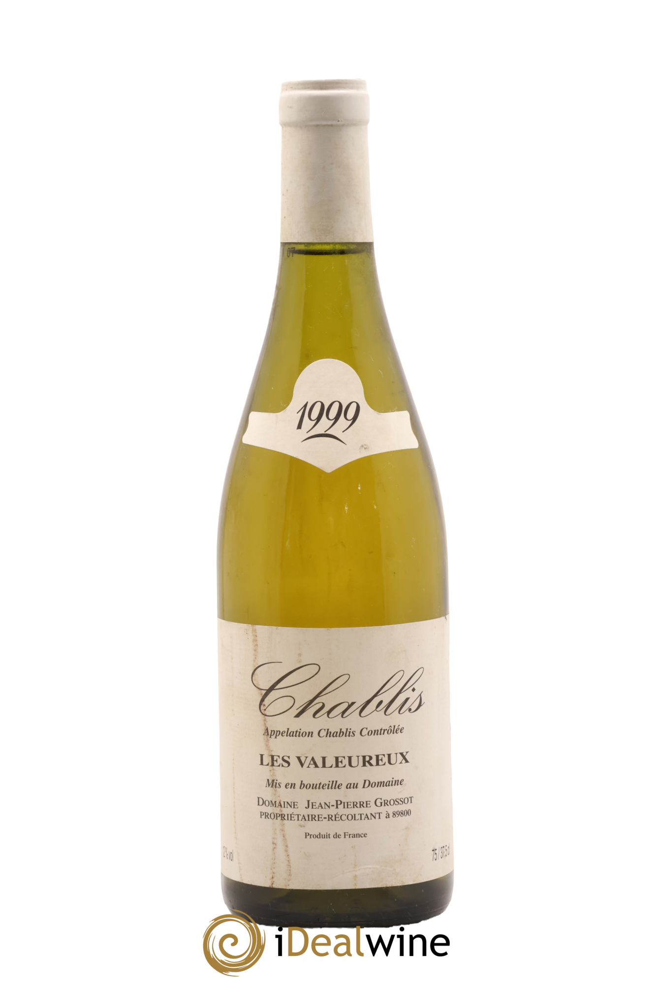 Chablis Les Valeureux Domaine Grossot 1999 - Lotto di 1 bottiglia - 0