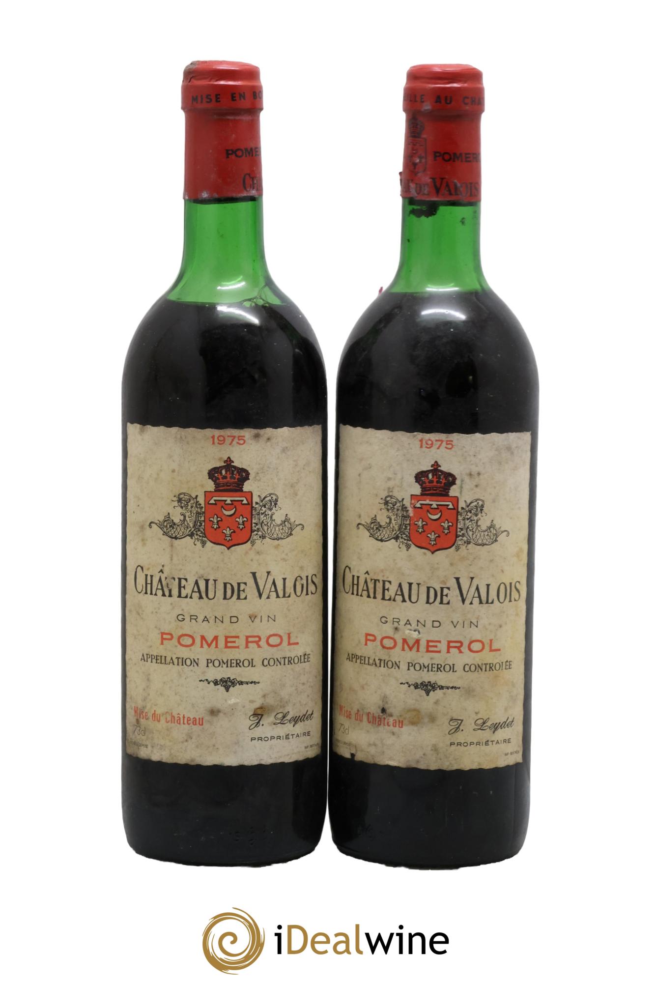 Château de Valois 1975 - Lotto di 2 bottiglie - 0