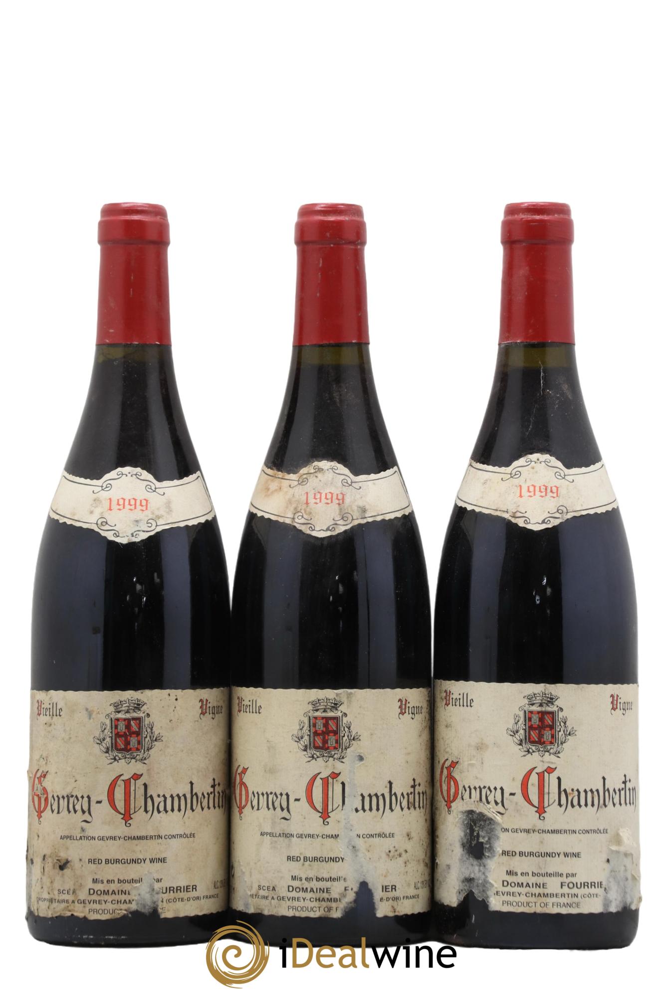 Gevrey-Chambertin Vieille Vigne Fourrier (Domaine) 1999 - Lot de 3 bouteilles - 0