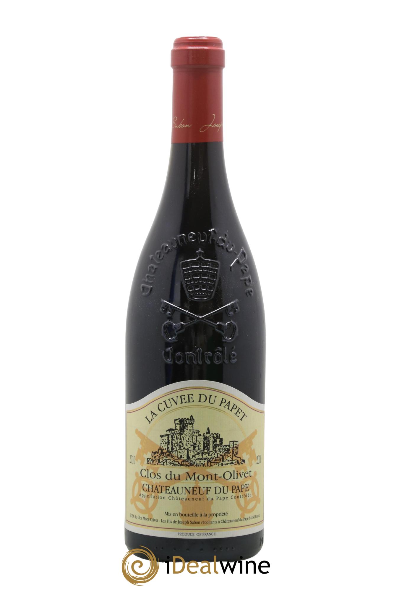 Châteauneuf-du-Pape Cuvée du Papet Clos du Mont-Olivet 2010 - Lot de 1 bouteille - 0