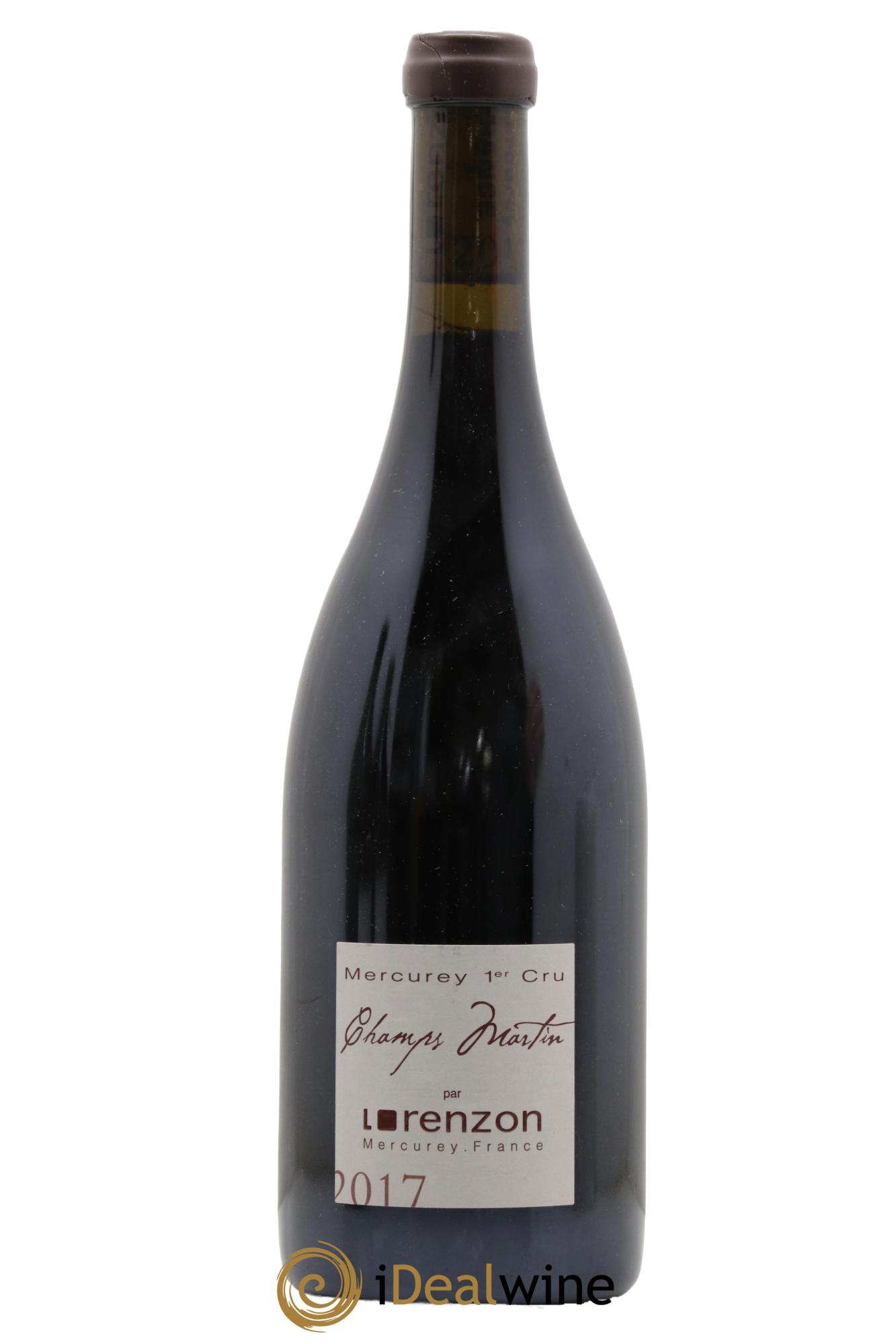 Mercurey 1er Cru Les Champs Martin Bruno Lorenzon 2017 - Lot de 1 bouteille - 0