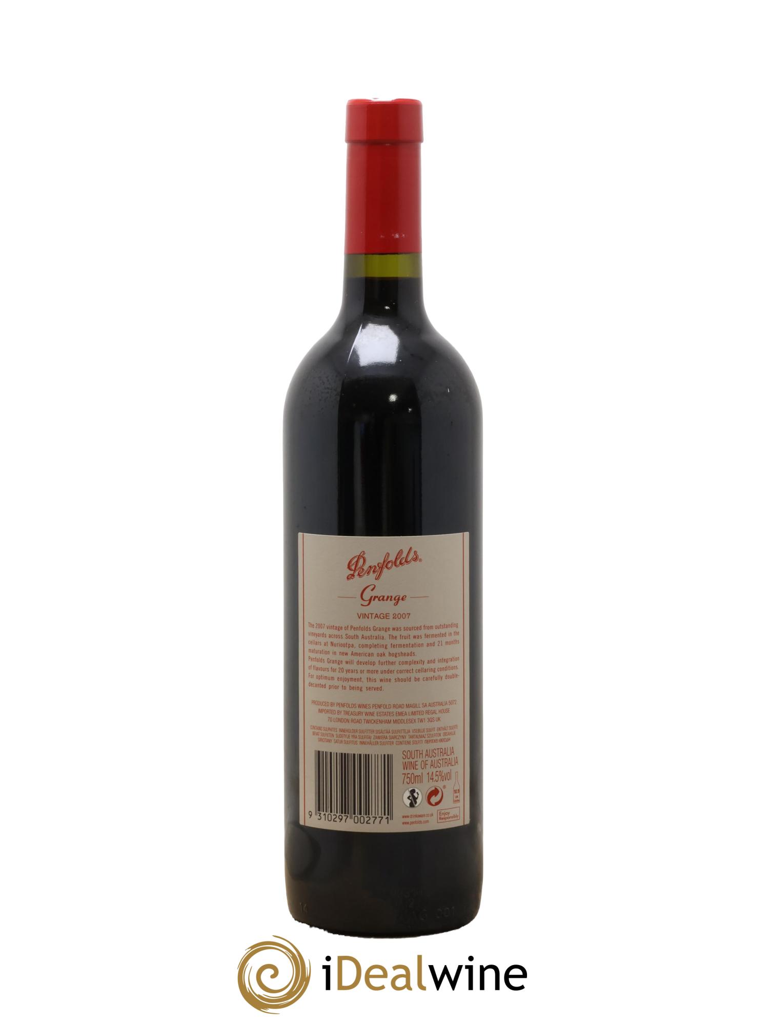 South Australia Penfolds Wines Grange 2007 - Lotto di 1 bottiglia - 1