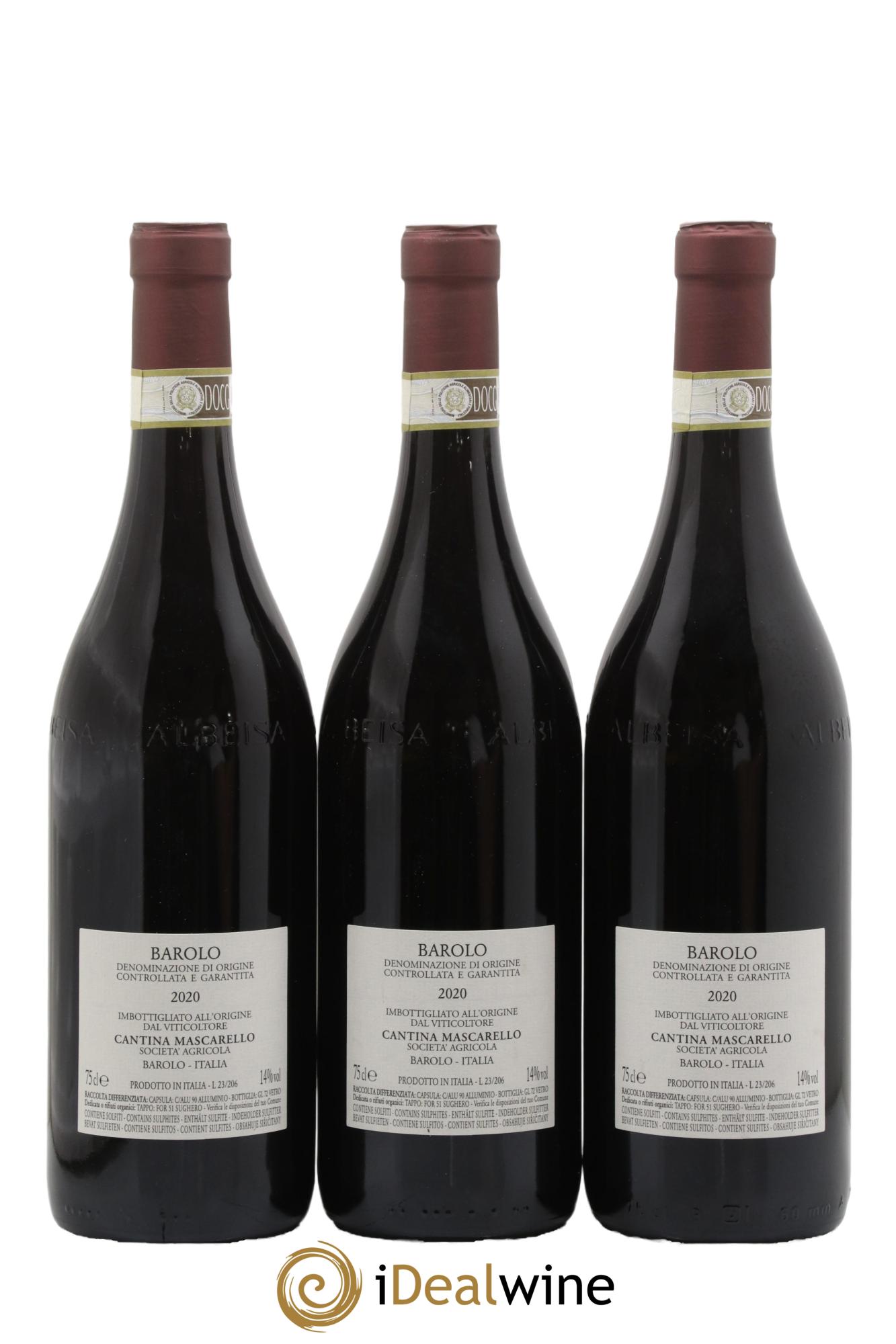 Barolo DOCG Bartolo Mascarello 2020 - Lot of 3 bottles - 1