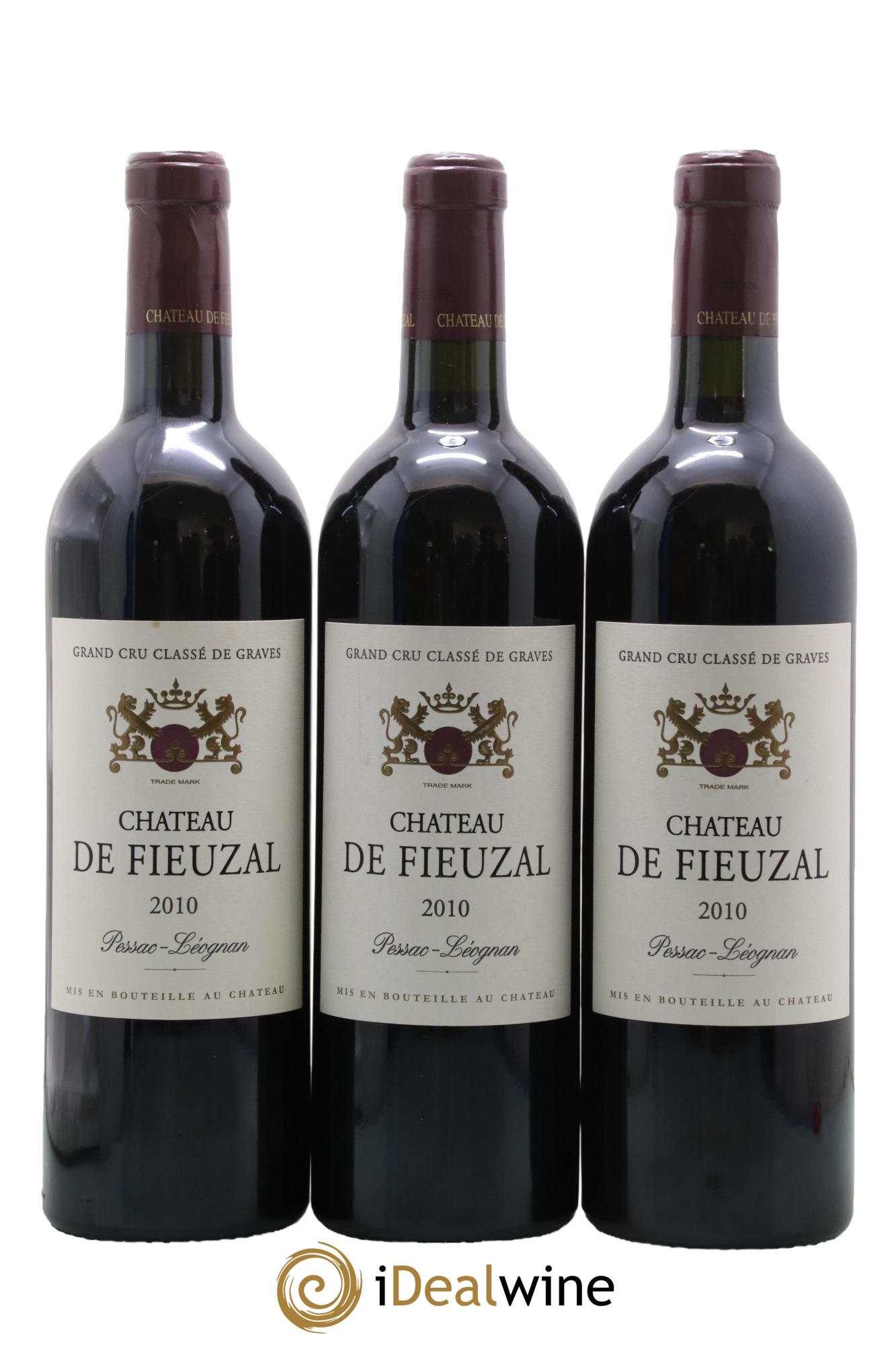 Château de Fieuzal Cru Classé de Graves 2010 - Lot de 3 bouteilles - 0