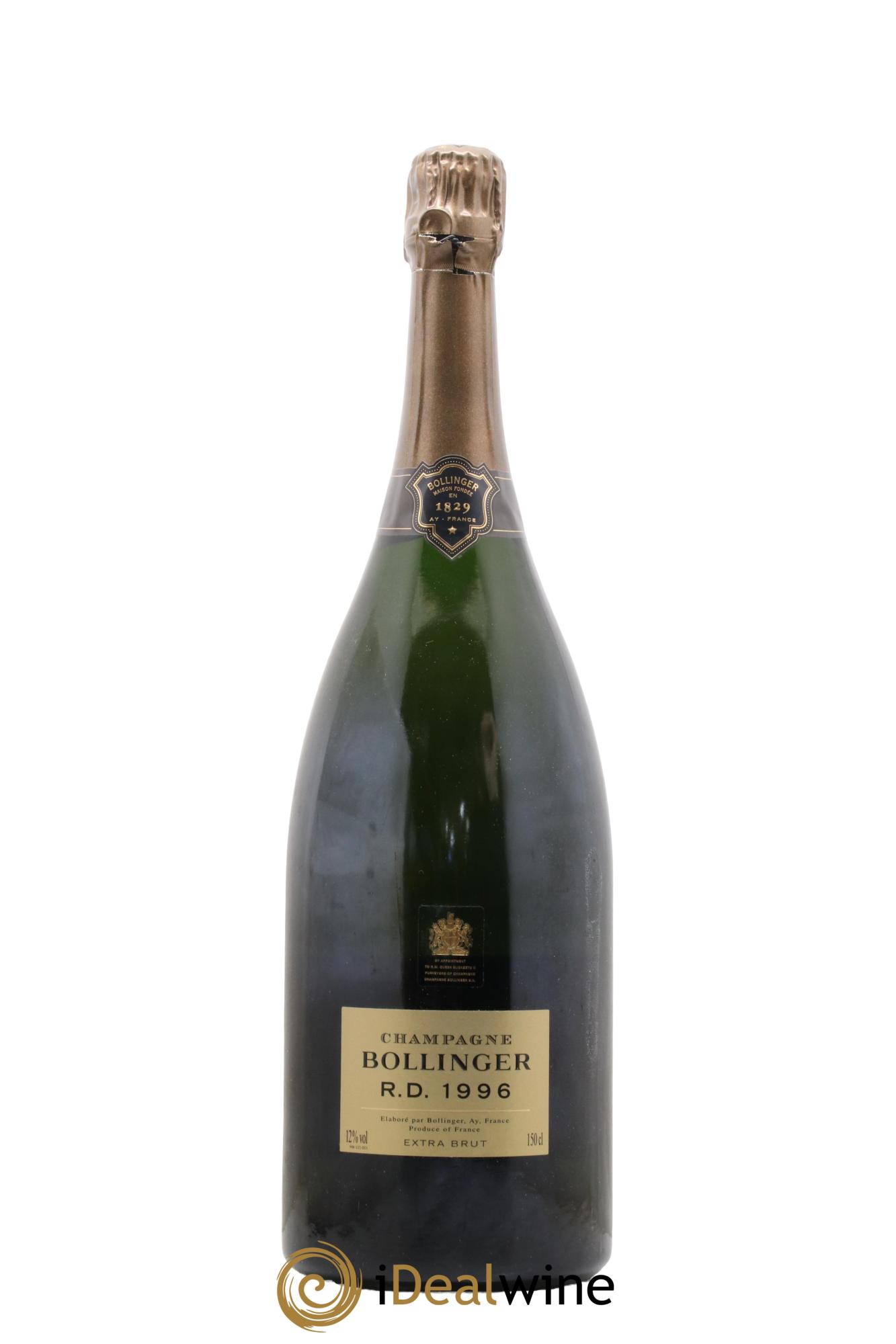 R.D. Extra-Brut Bollinger 1996 - Lot de 1 magnum - 0