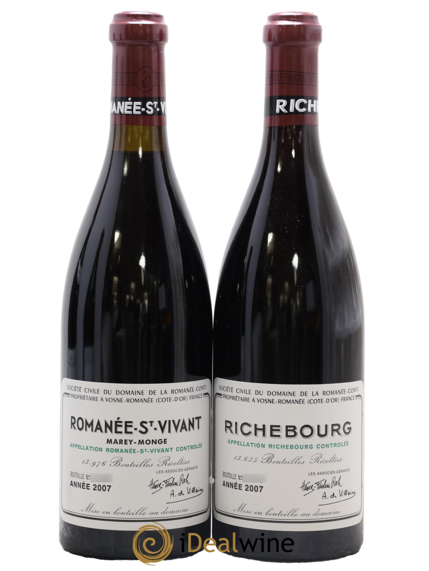 Assortiment 2007 Domaine de la Romanée-Conti 2007 - Posten von 4 Flaschen - 1