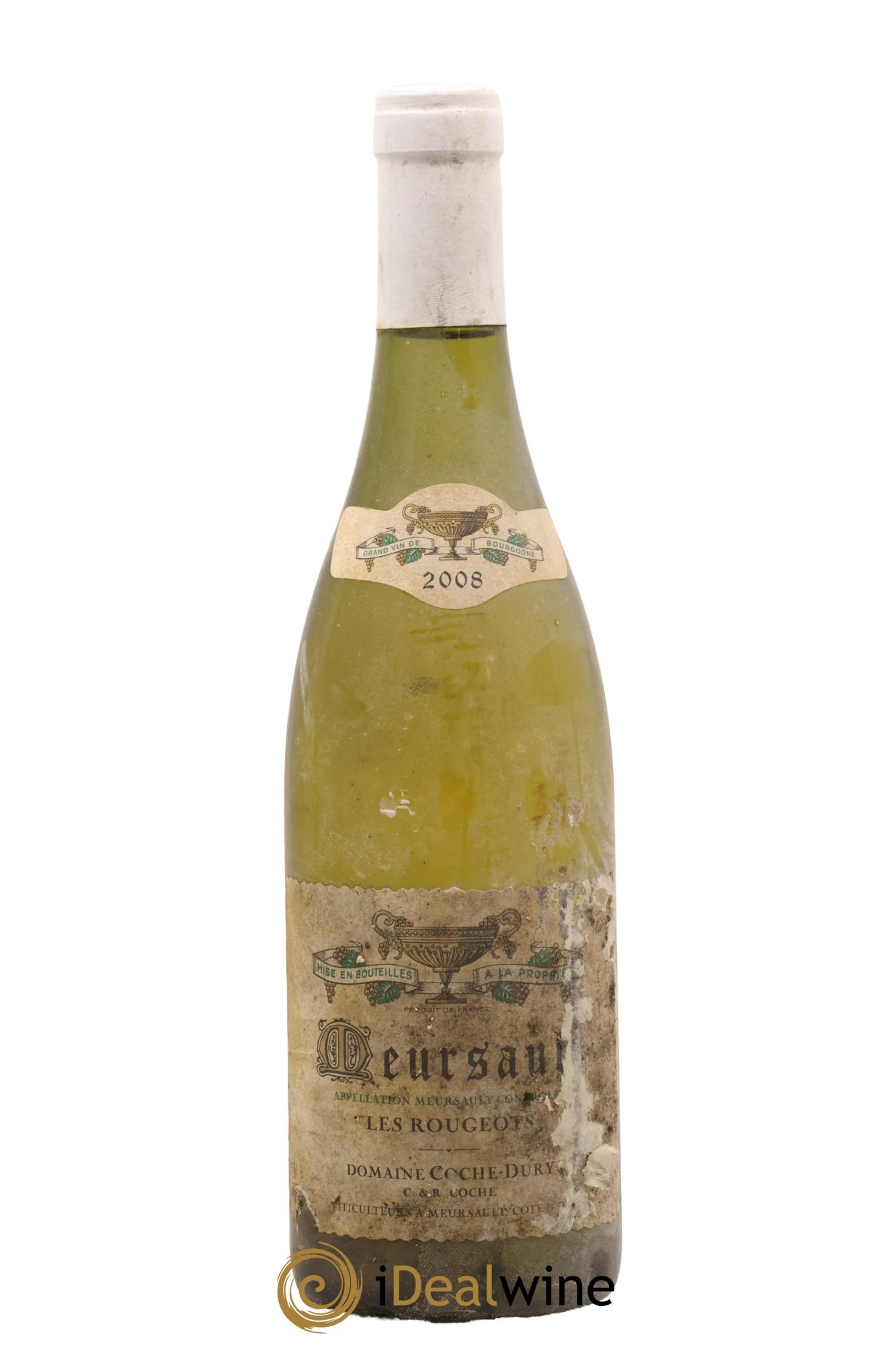 Meursault Les Rougeots Coche Dury (Domaine) 2008 - Lot of 1 bottle - 0