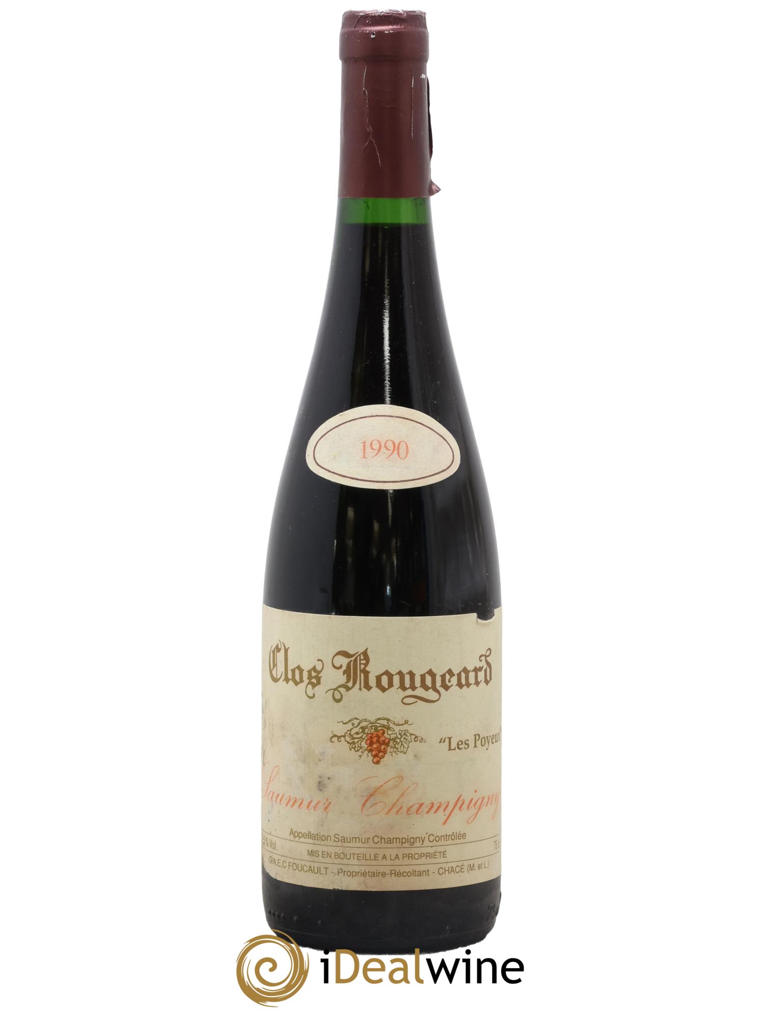 Saumur-Champigny Les Poyeux Clos Rougeard 1990 - Lot de 1 bouteille - 0