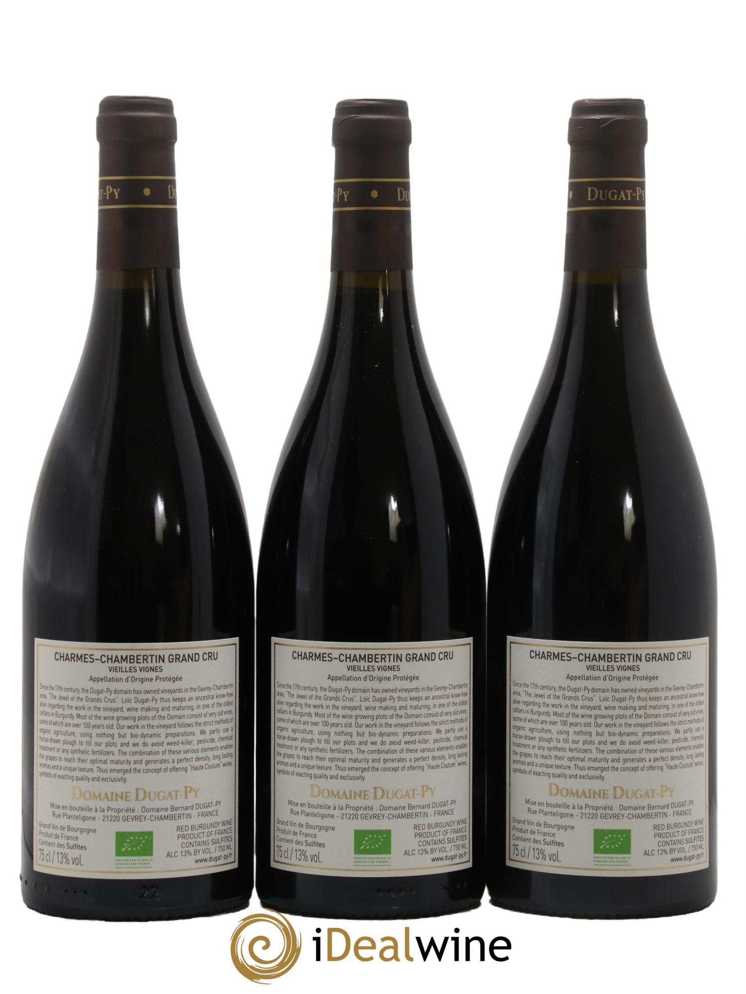 Charmes-Chambertin Grand Cru Dugat-Py 2018 - Lotto di 3 bottiglie - 1