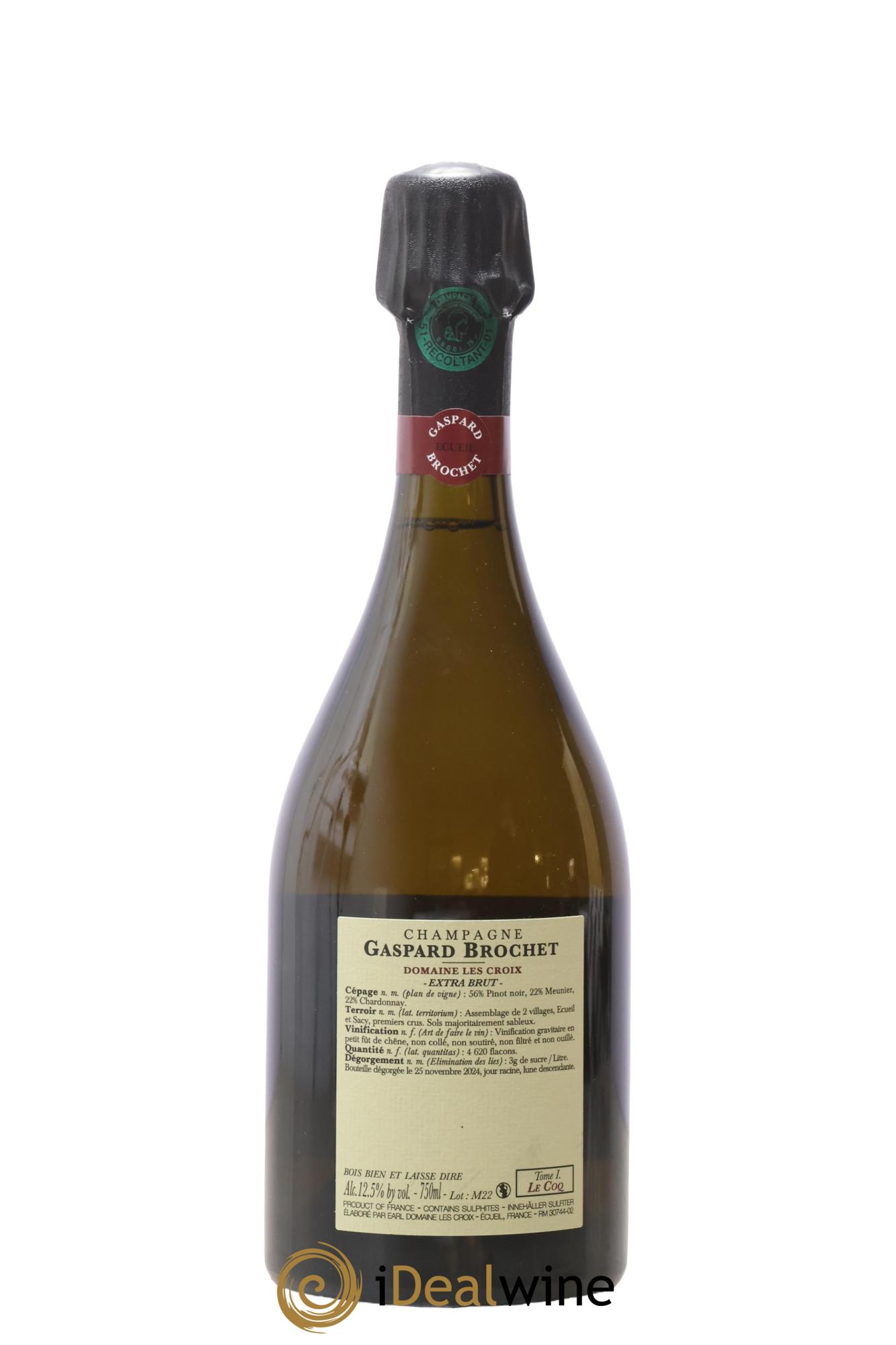 Extra Brut Le Coq Tome I Gaspard Brochet - Posten von 1 Flasche - 1