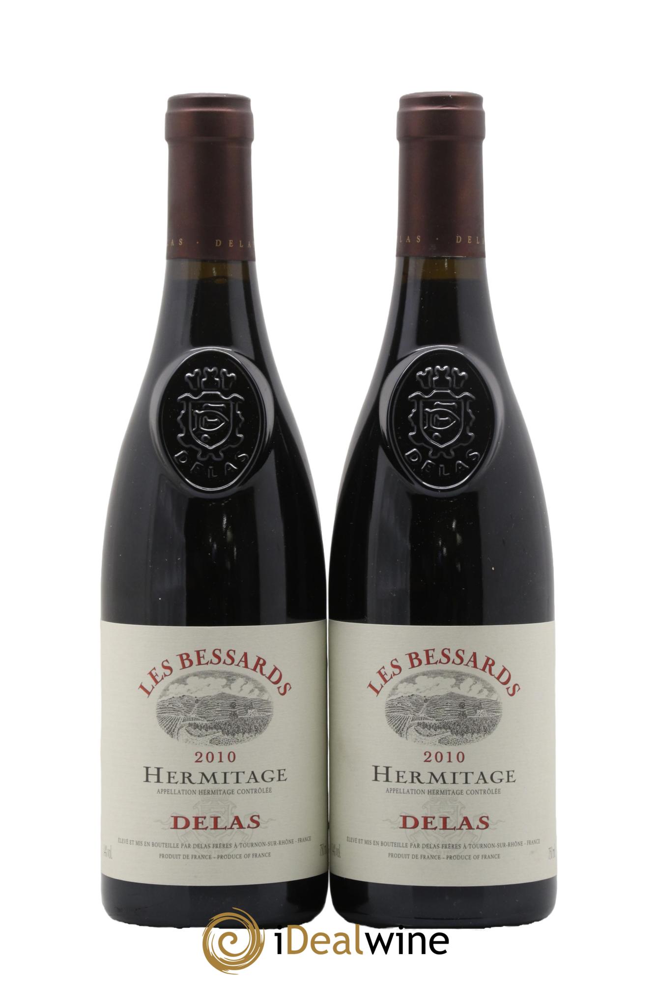 Hermitage Les Bessards Delas Frères 2010 - Lot de 2 bouteilles - 0