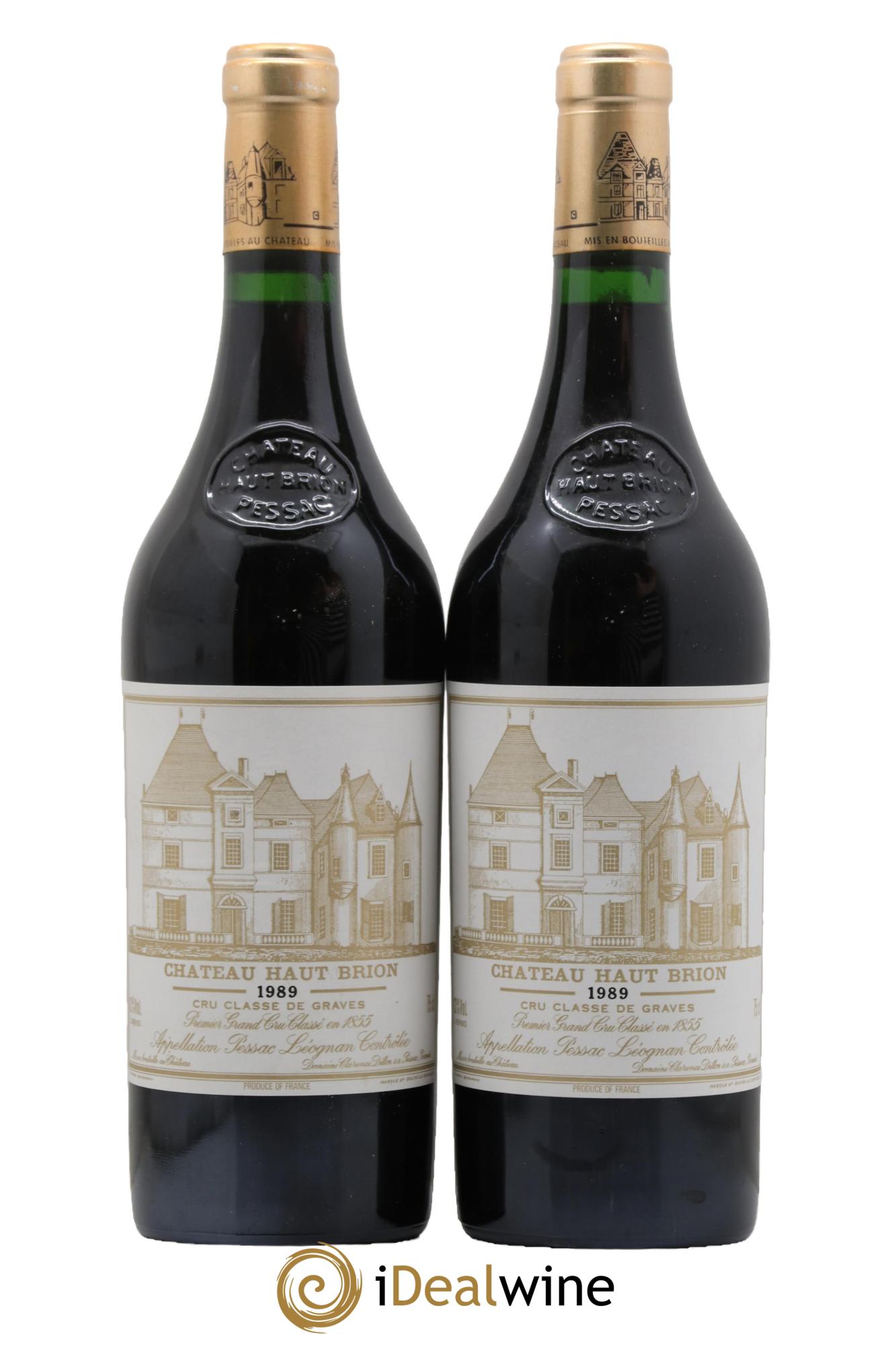 Château Haut Brion 1er Grand Cru Classé 1989 - Lot de 2 bouteilles - 0