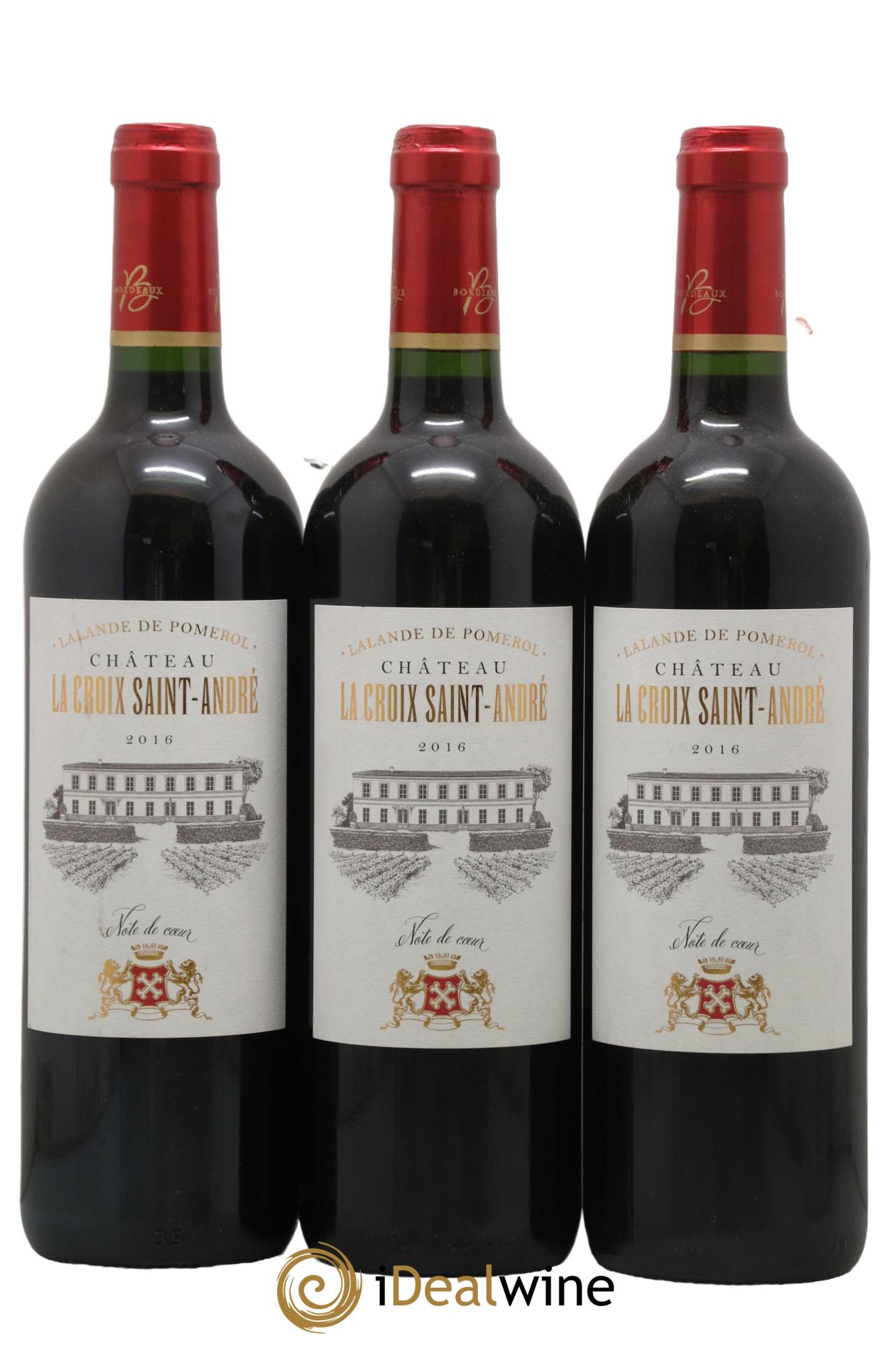Château La Croix Saint André  2016 - Lot de 3 bouteilles - 0