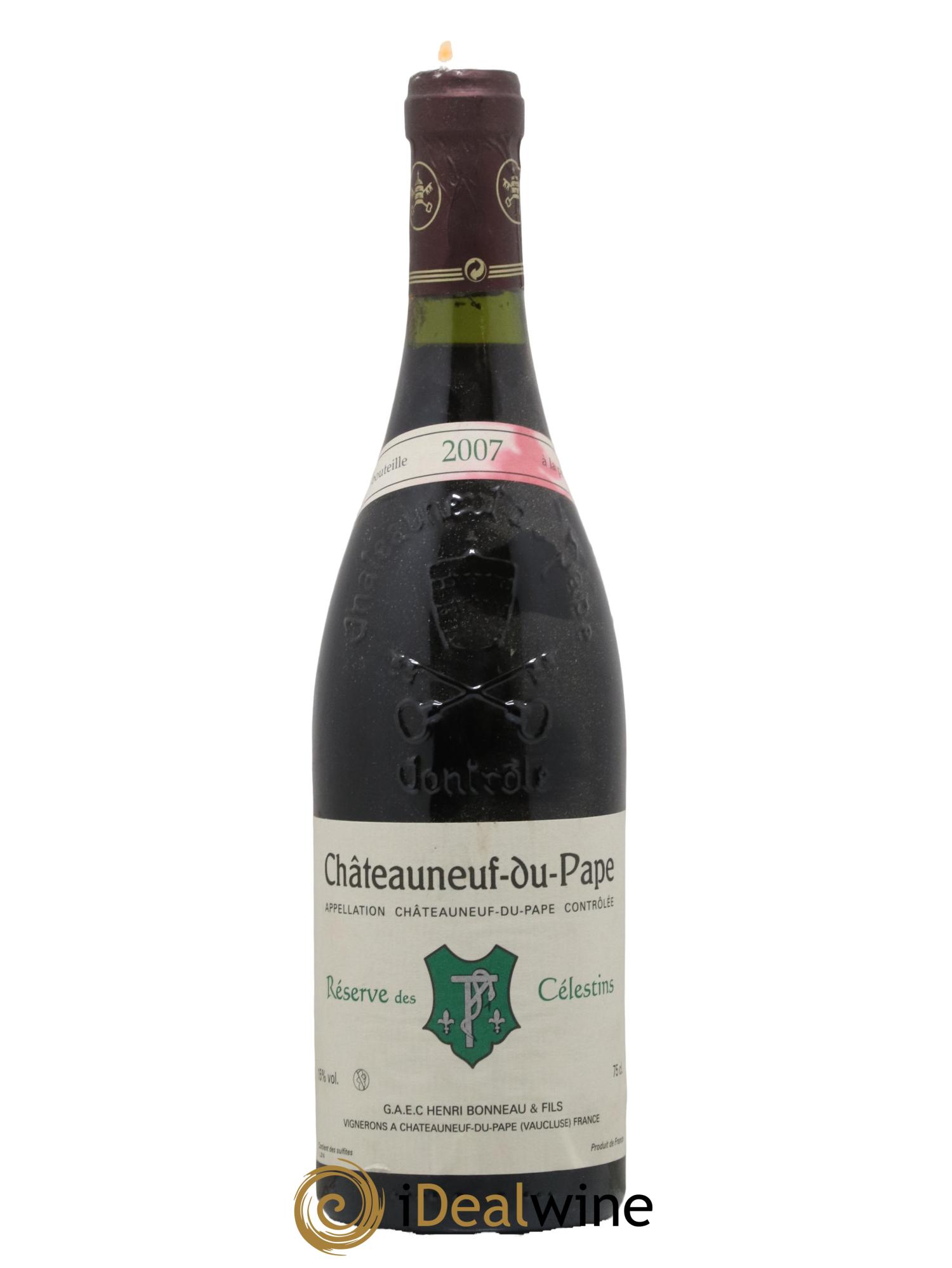 Châteauneuf-du-Pape Réserve des Célestins Henri Bonneau & Fils 2007 - Lot of 1 bottle - 0