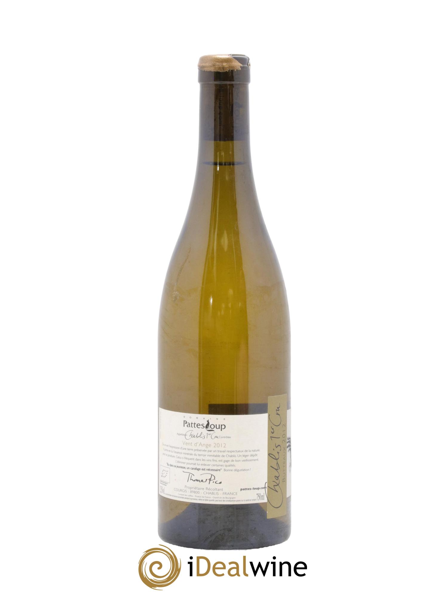 Chablis 1er Cru Butteaux Pattes Loup (Domaine) 2012 - Lot de 1 bouteille - 1