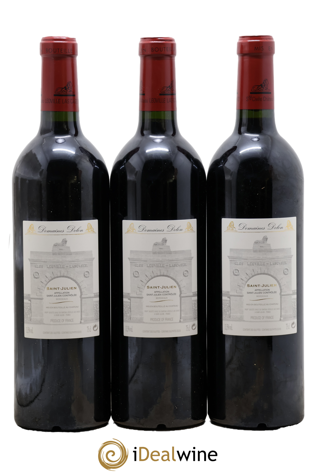 Château Léoville Las Cases 2ème Grand Cru Classé 2010 - Lot de 3 bouteilles - 1