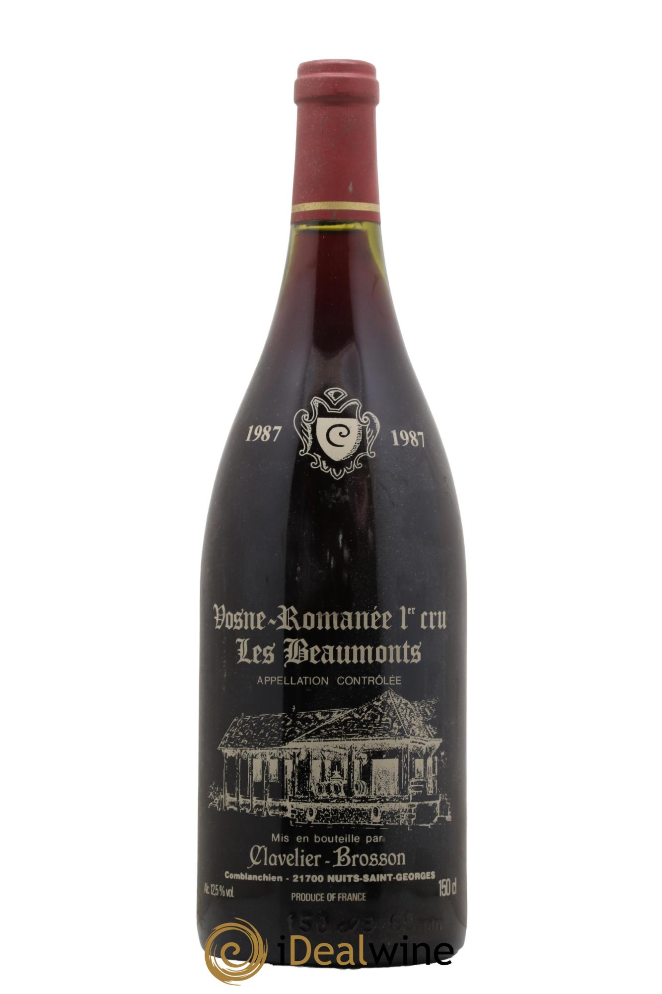 Vosne-Romanée 1er Cru Les Beaumonts Domaine Clavelier Brosson 1987 - Lot de 1 magnum - 0