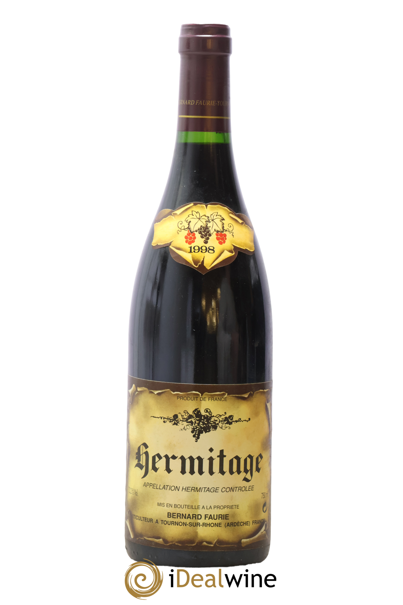 Hermitage Bernard Faurie 1998 - Lot de 1 bouteille - 0
