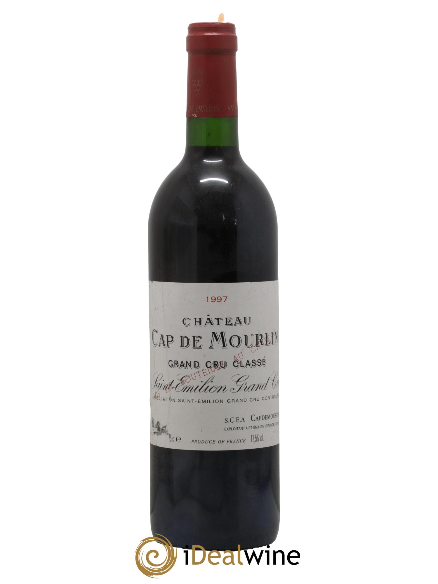 Château Cap de Mourlin Grand Cru Classé 1997 - Lot de 1 bouteille - 0