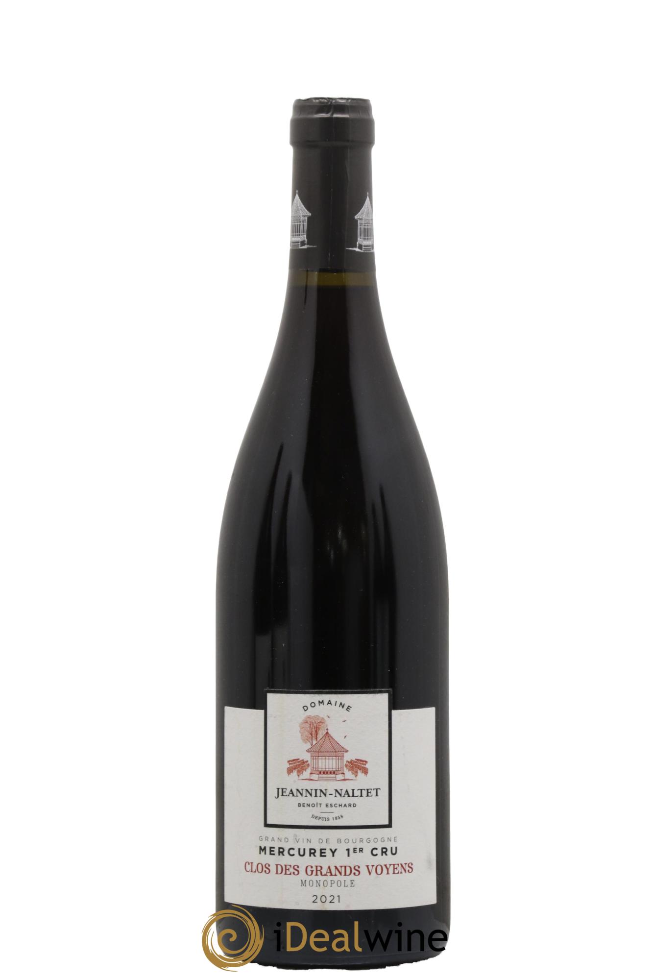 Mercurey 1er Cru Clos des Grands Voyens Jeannin Naltet 2021 - Lot of 1 bottle - 0