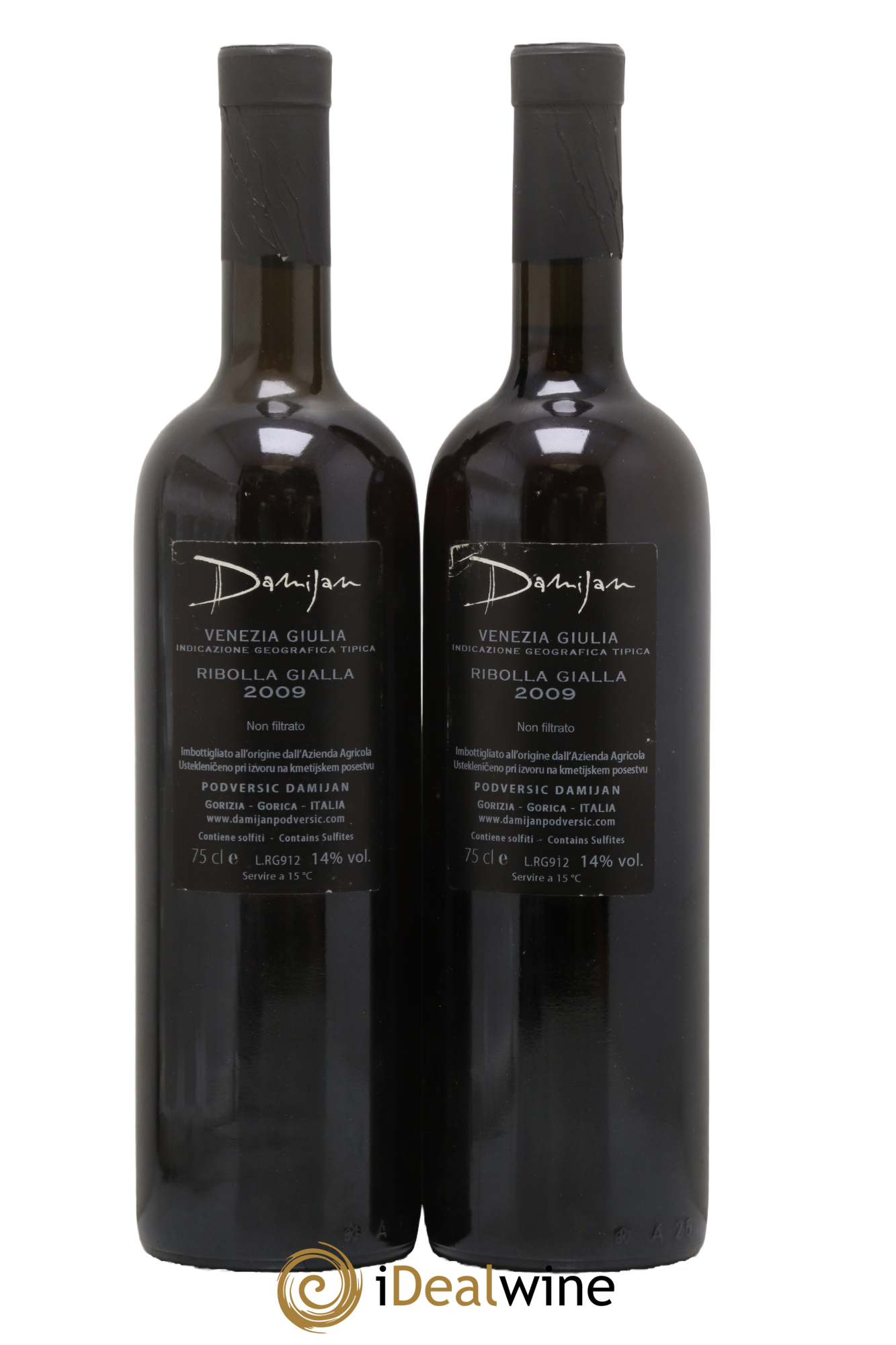 Venezia Giulia IGT Damijan Podversic Ribolla Gialla 2009 - Lot de 2 bouteilles - 1