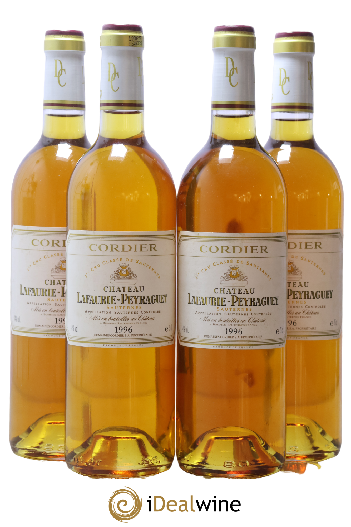 Château Lafaurie-Peyraguey 1er Grand Cru Classé 1996 - Lot of 4 bottles - 0