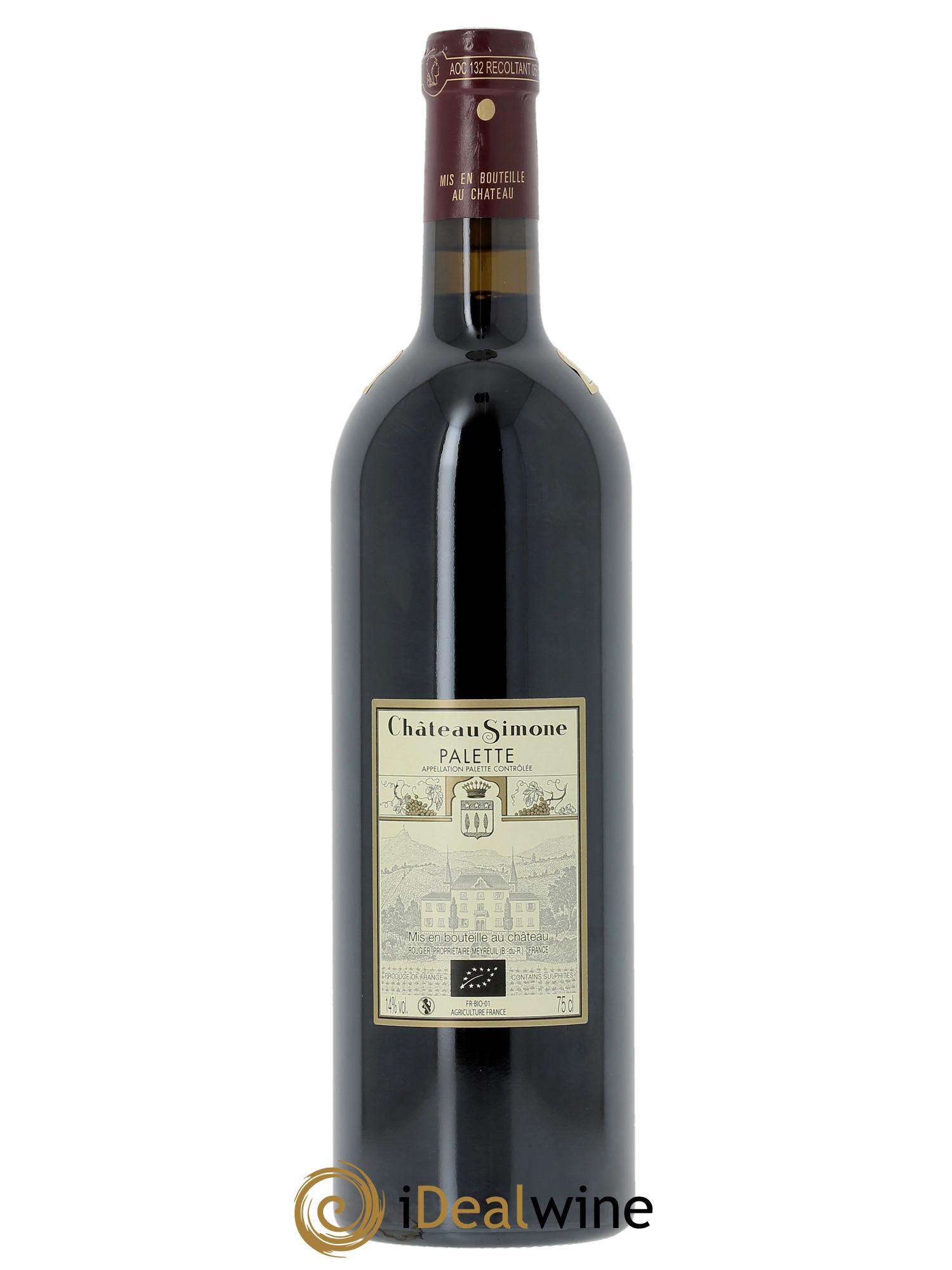 Palette Château Simone Famille Rougier  2022 - Lot de 1 bouteille - 1