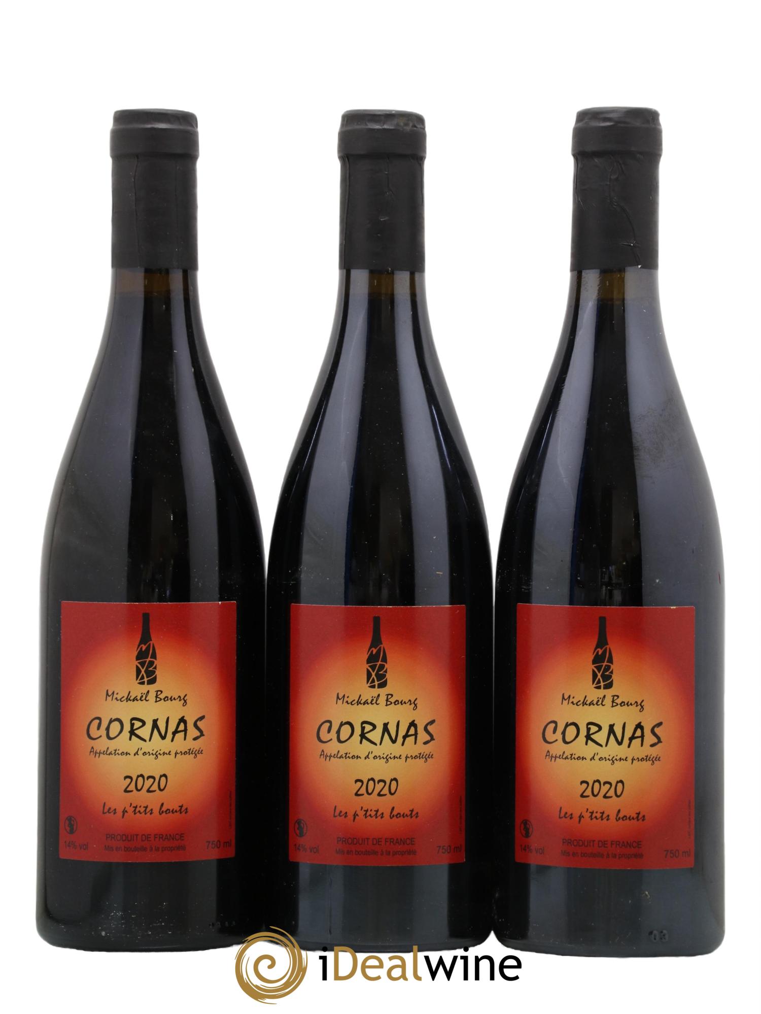 Cornas Les P'tits Bouts Mickaël Bourg 2020 - Lot de 3 bouteilles - 0