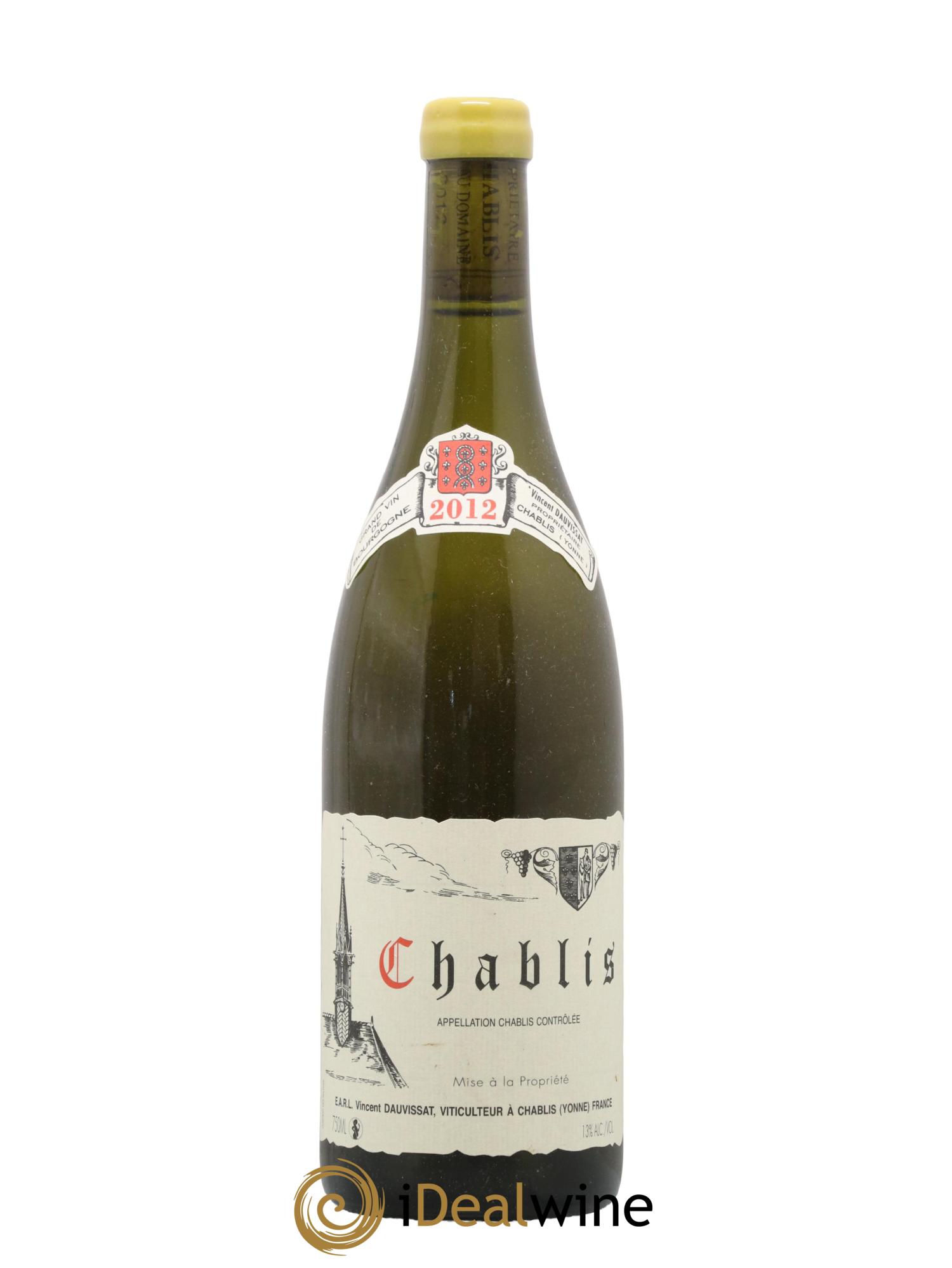 Chablis Vincent Dauvissat (Domaine) 2012 - Lot de 1 bouteille - 0